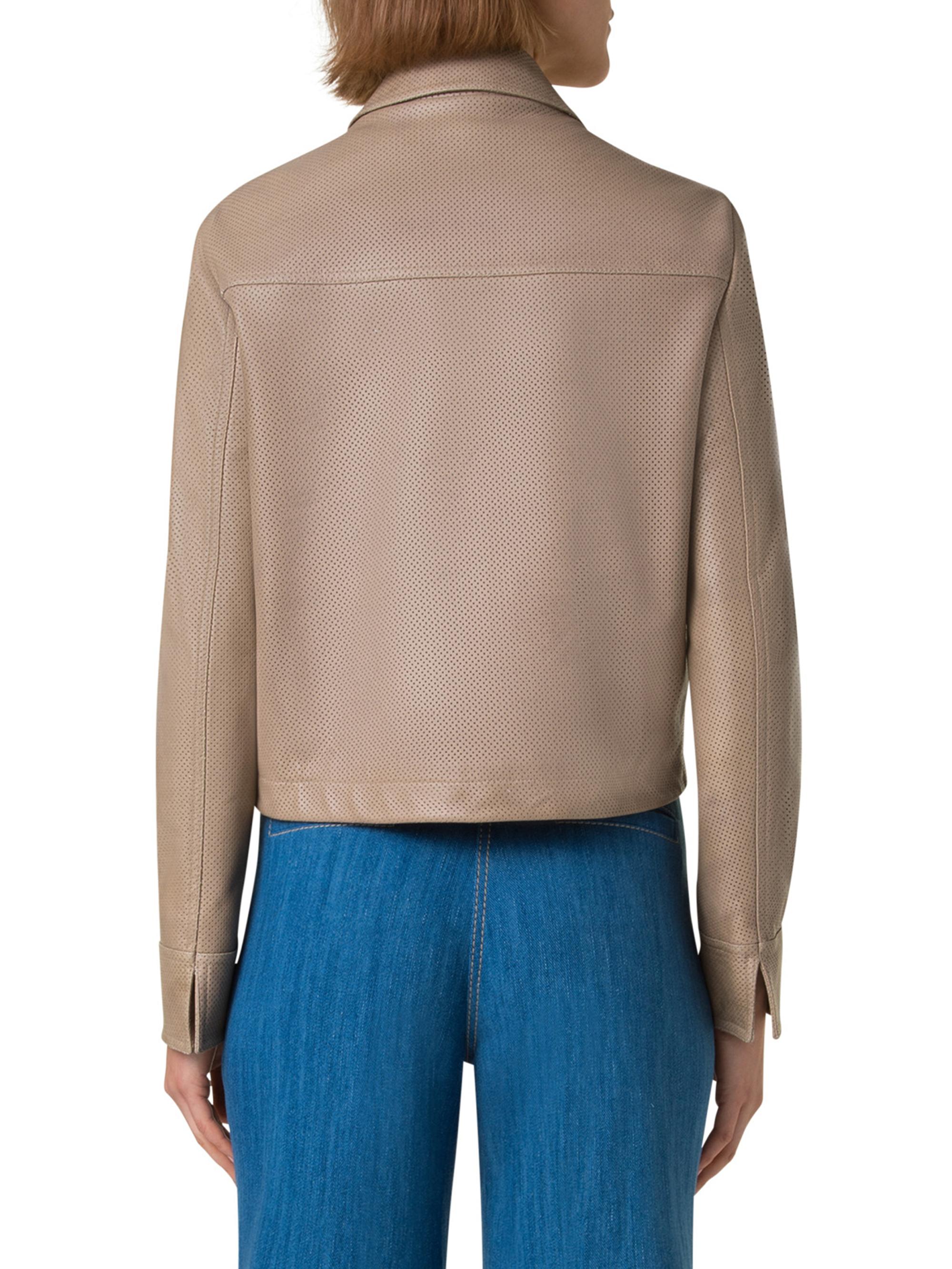 Akris punto Pin Dot Leather Jacket | Saks Fifth Avenue