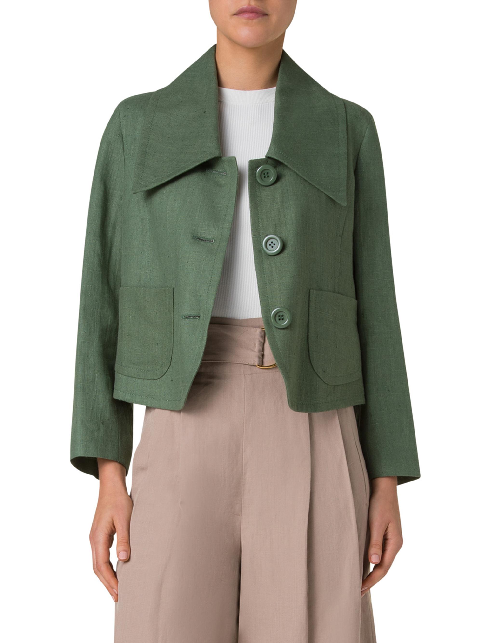 AKRISジャケット Akris punto Linen Three-Button Jacket | Saks Fifth Avenue