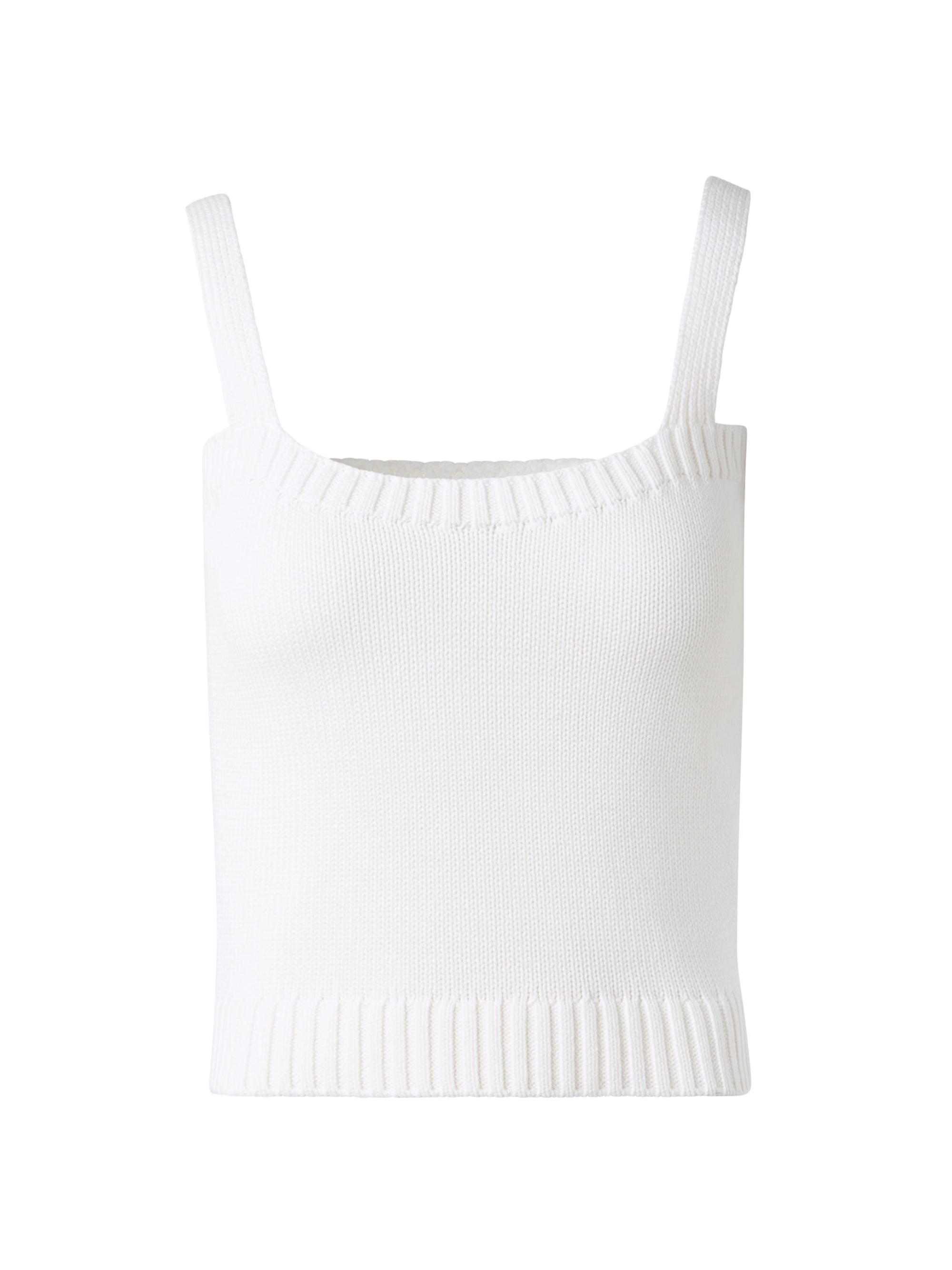 Akris punto Women's Cotton Rib-Knit Top - Cream
