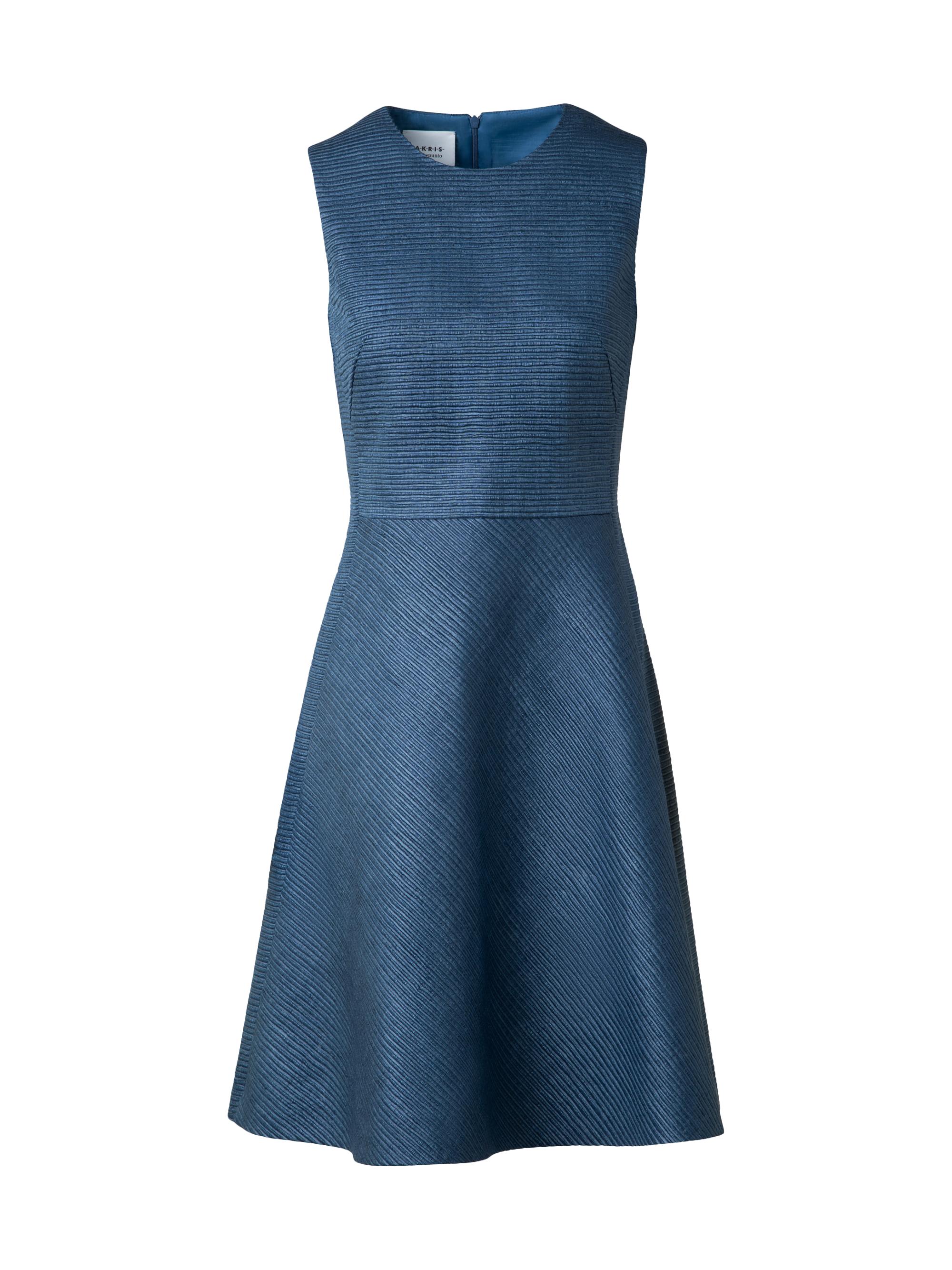 Akris punto Belted Mixed-Media A-Line Dress | Saks Fifth Avenue