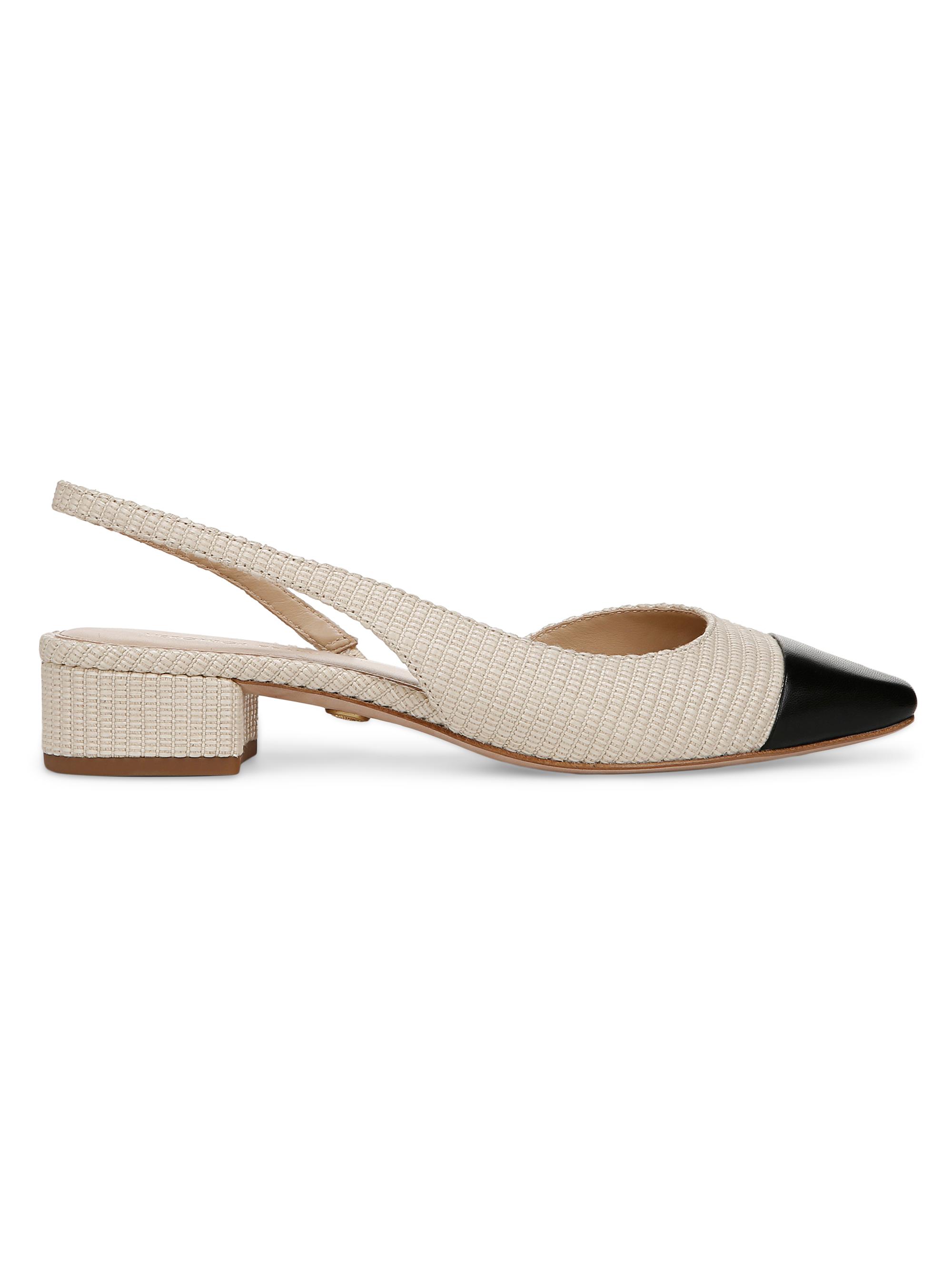 Veronica Beard Women's Cecile Slingback Pumps - Natural Black