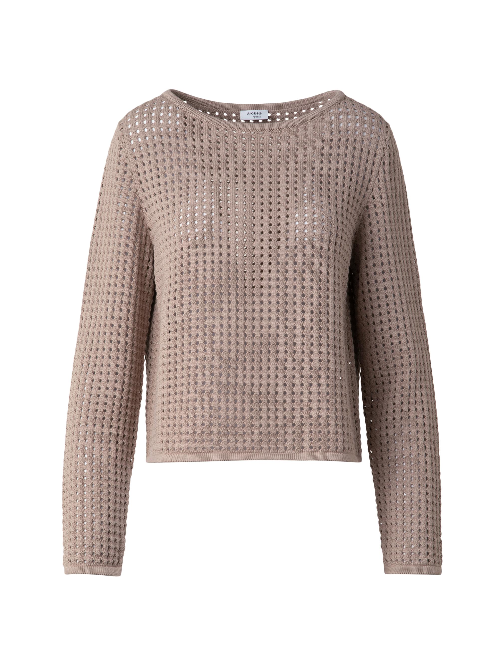 Akris punto Women's Knit Cotton Oversized Sweater - Beige