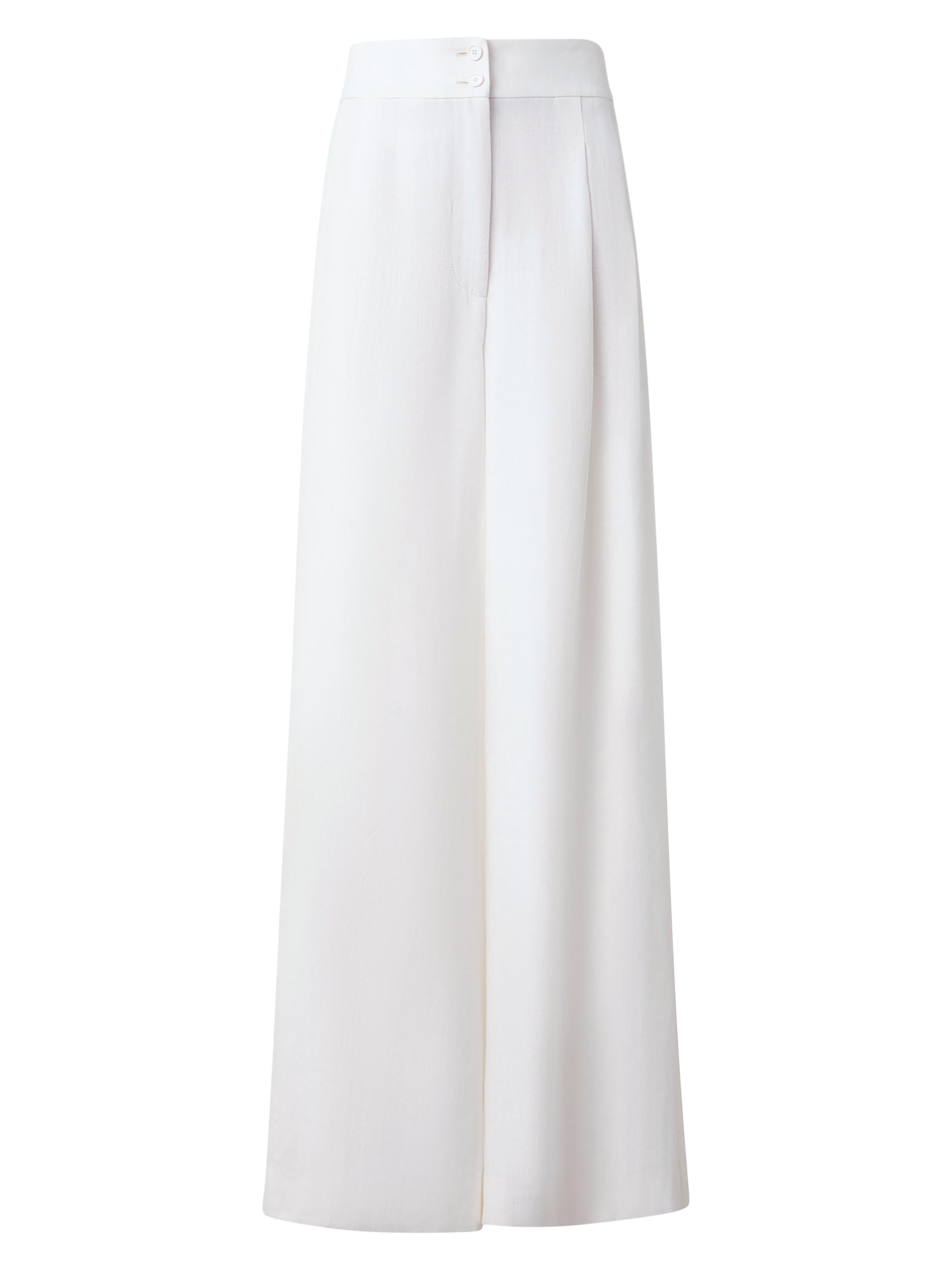 Akris punto Women's Florina Linen Wide-Leg Pants - Cream
