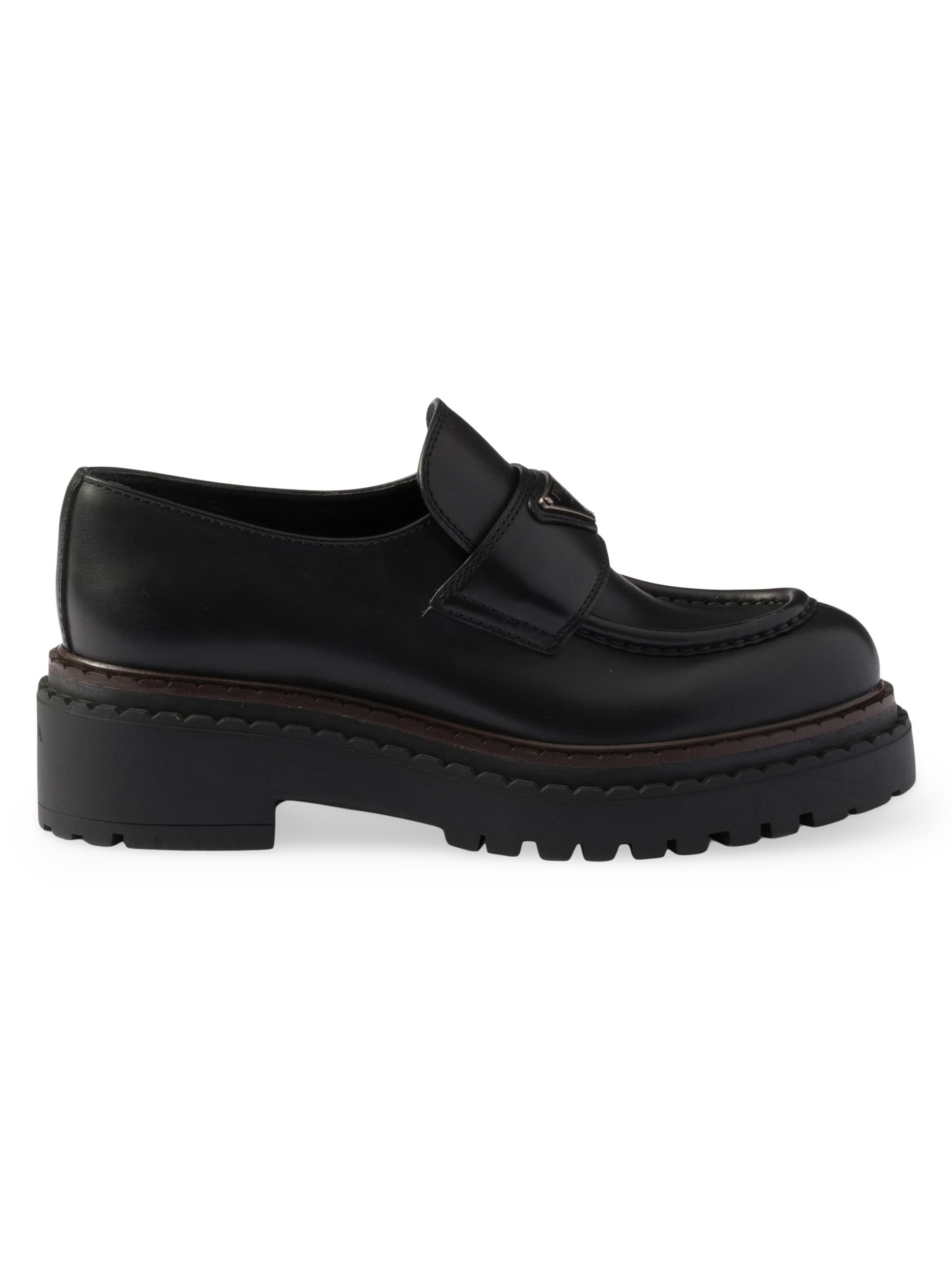 靴 proenza schouler Proenza Schouler Leather Lug-Sole Loafers | Saks Fifth Avenue