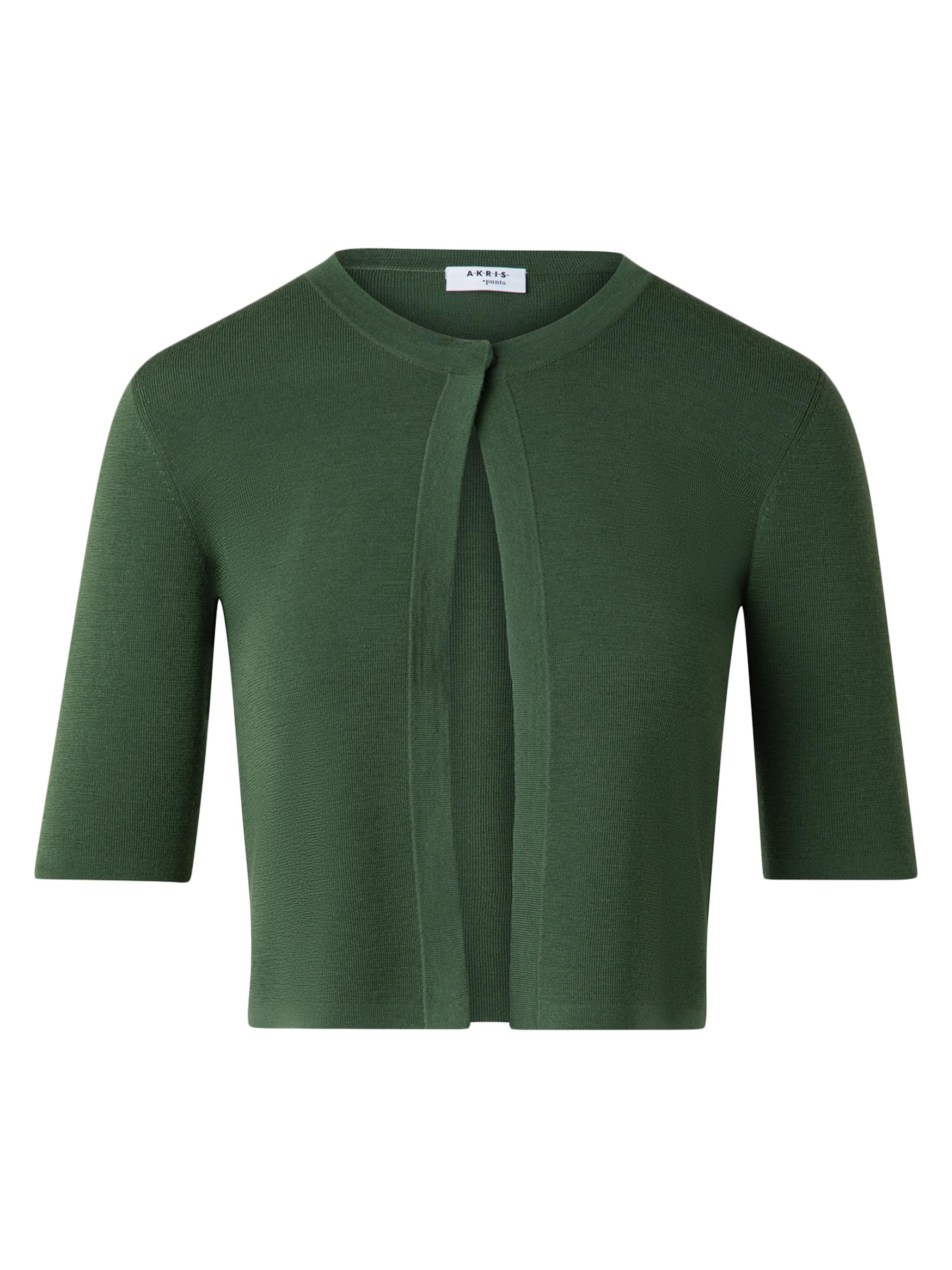 Akris punto Women's Merino Wool Crop Cardigan - Laurel