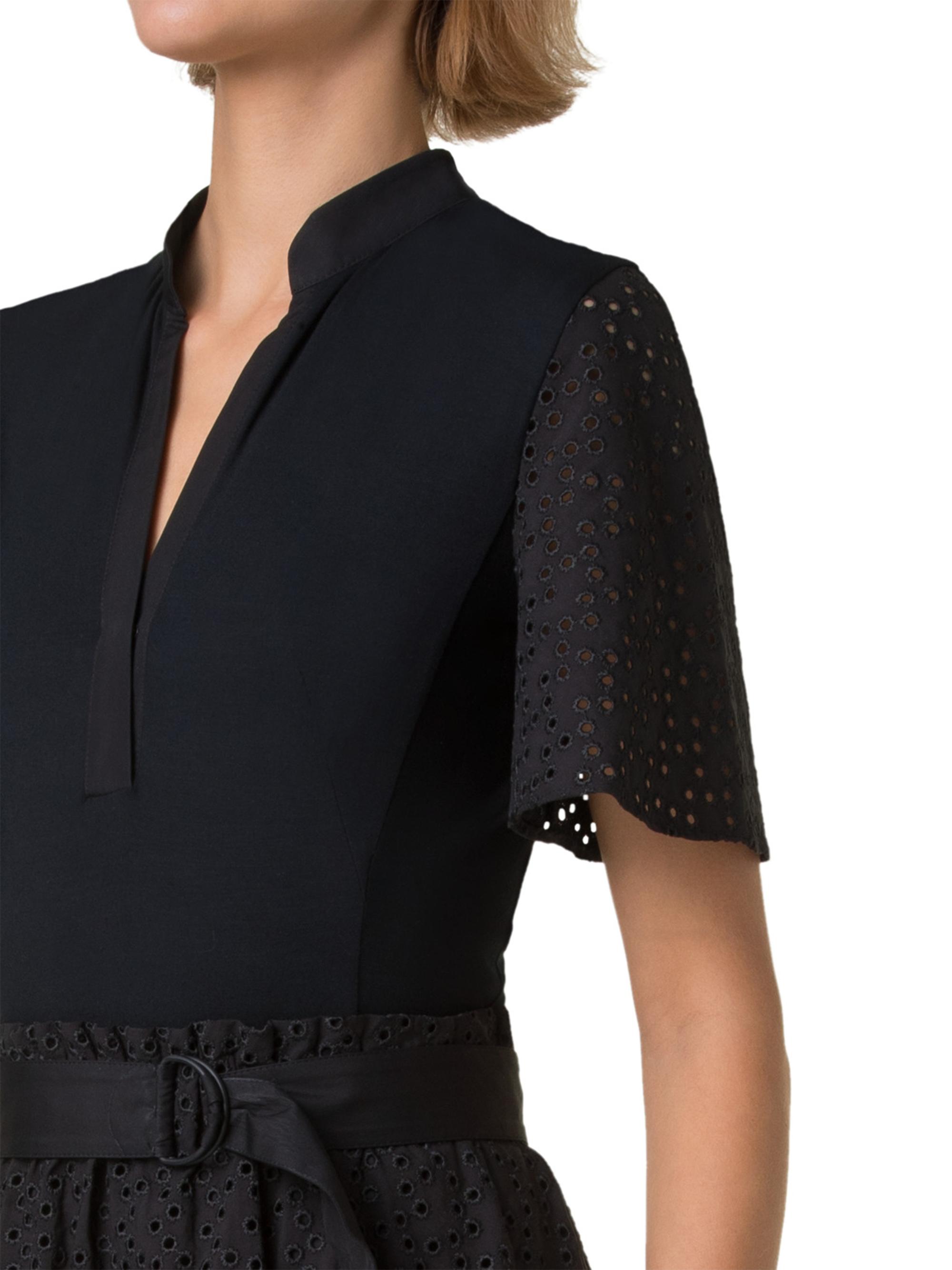 アクリス　AKRIS punto ウールワンピース Akris punto Wool Asymmetric Midi-Dress | Saks Fifth Avenue