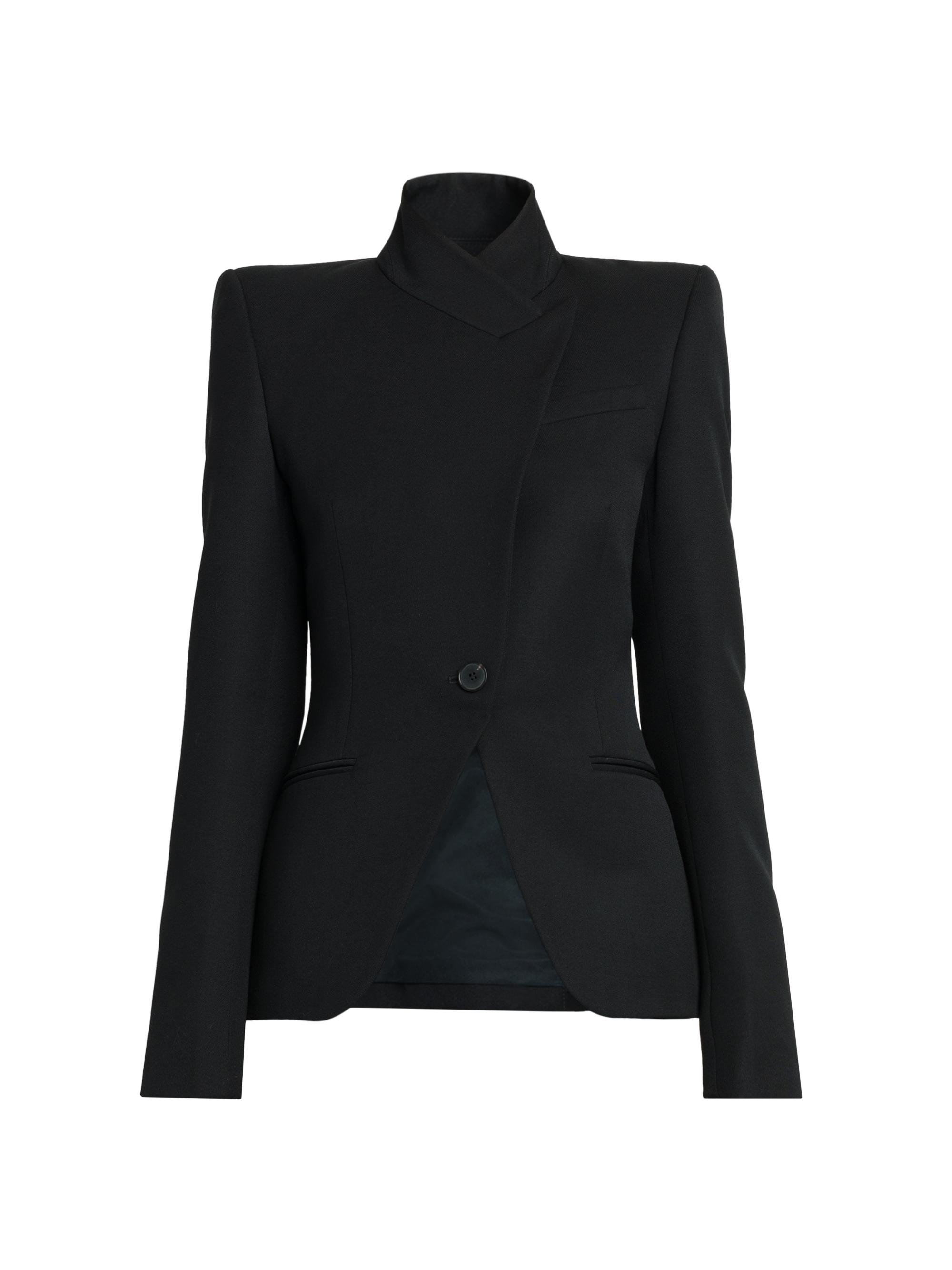 McQueen Women's Cavarly Wool Vented Jacket - Black