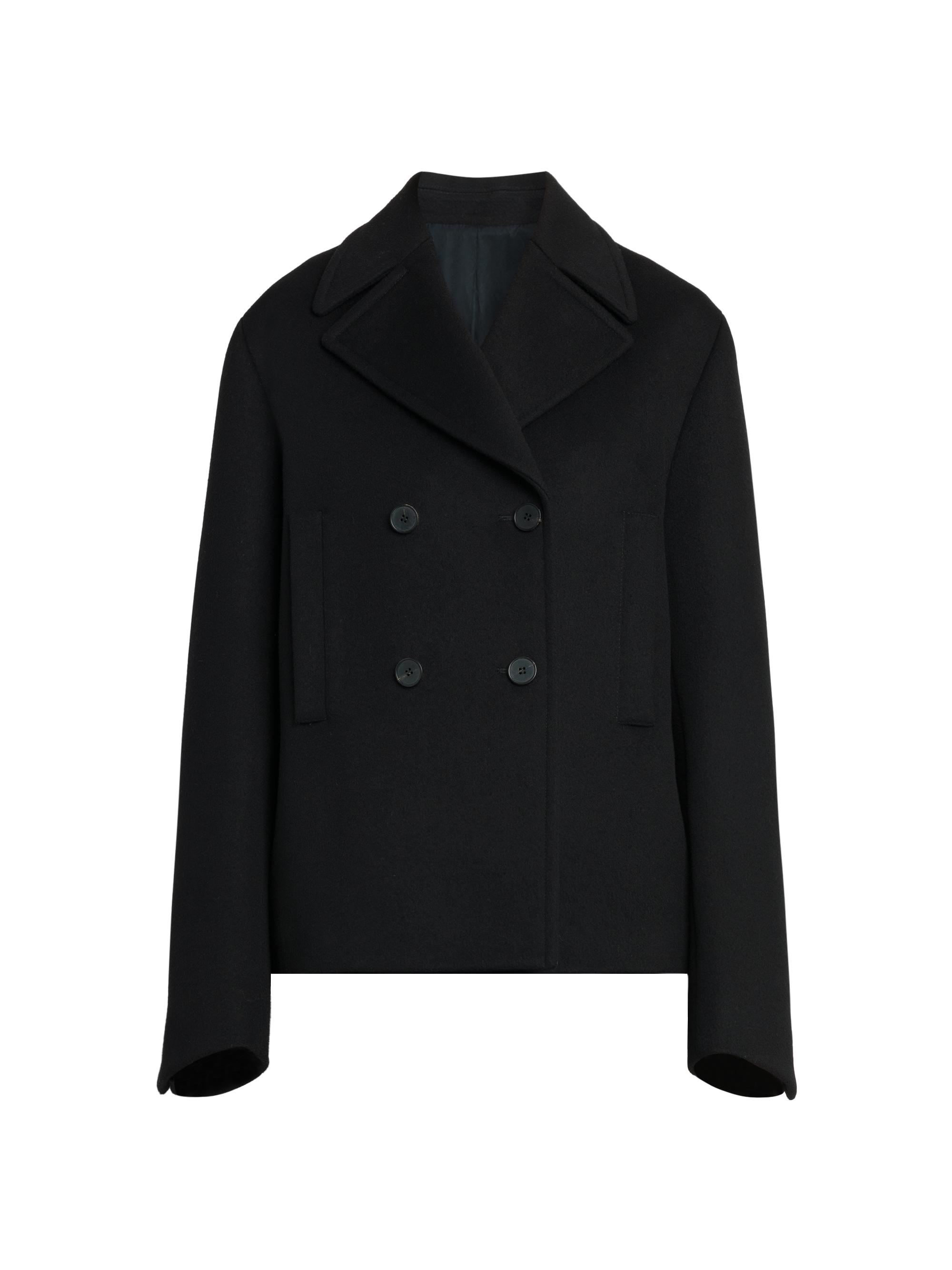 McQueen Women's Wool-Cashmere Felt Coat - Black