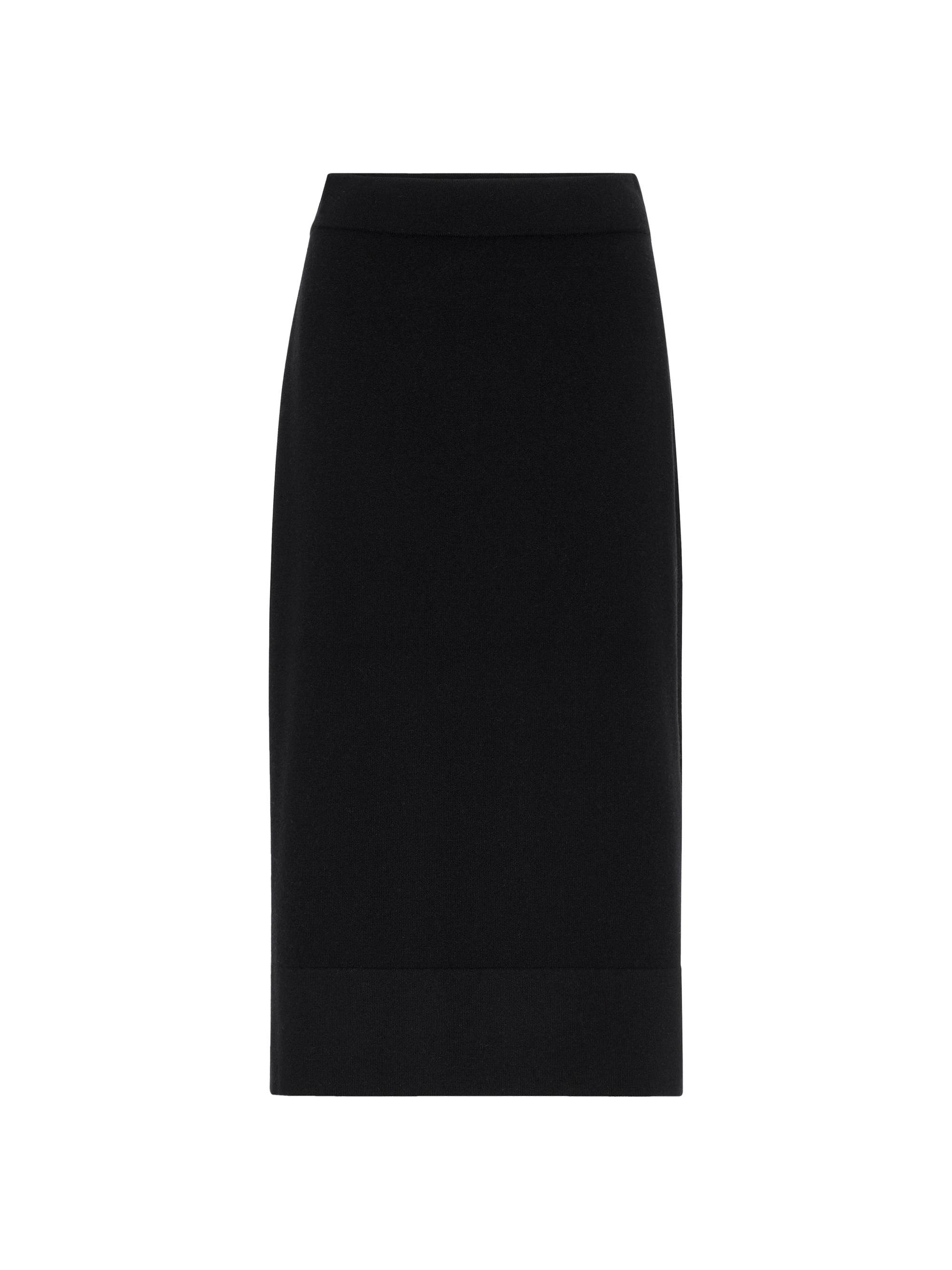 Brunello Cucinelli Women's Cashmere Knit Midi Skirt - Black