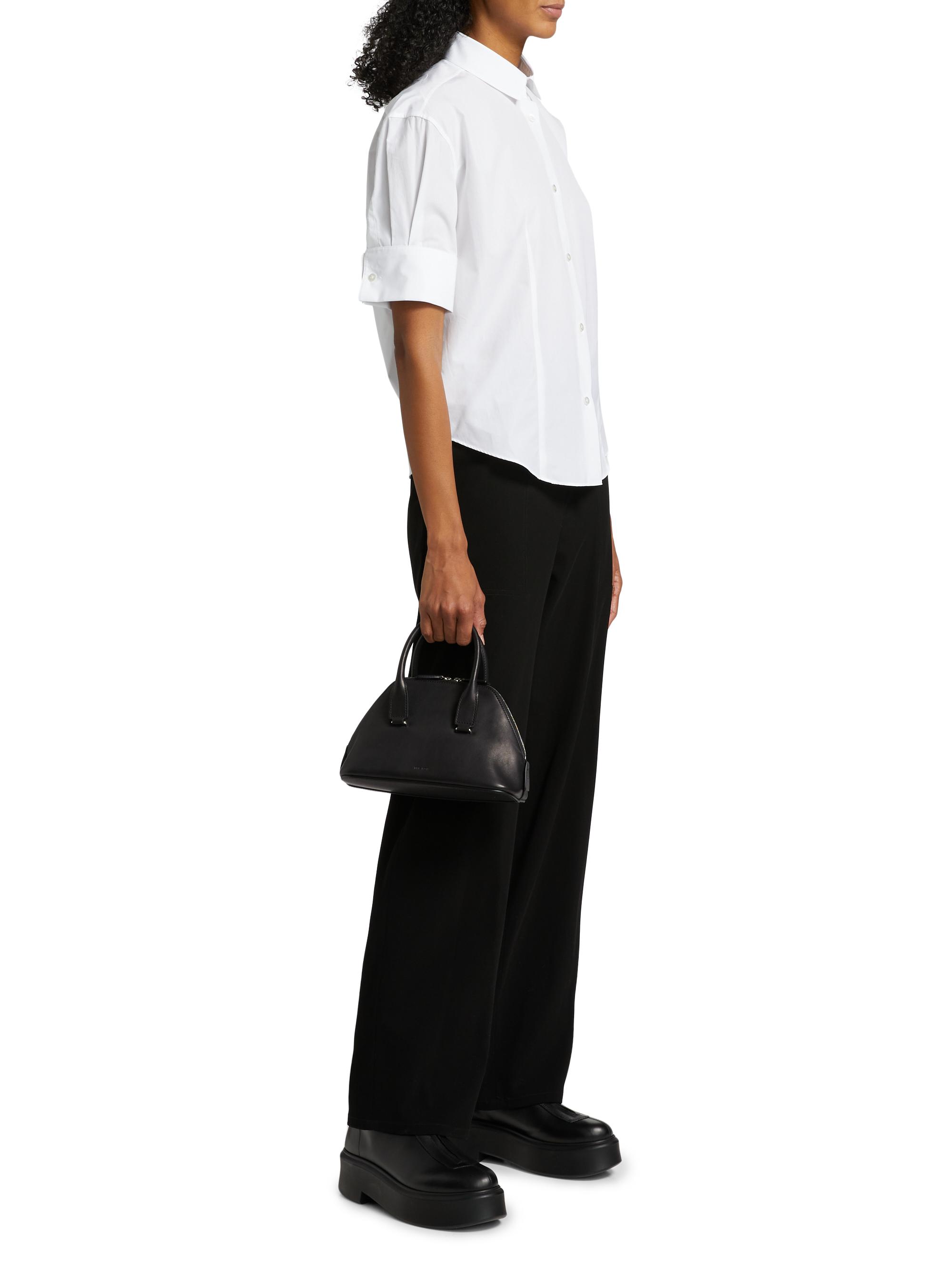 The Row Mini Devon Leather Top Handle Bag | Saks Fifth Avenue