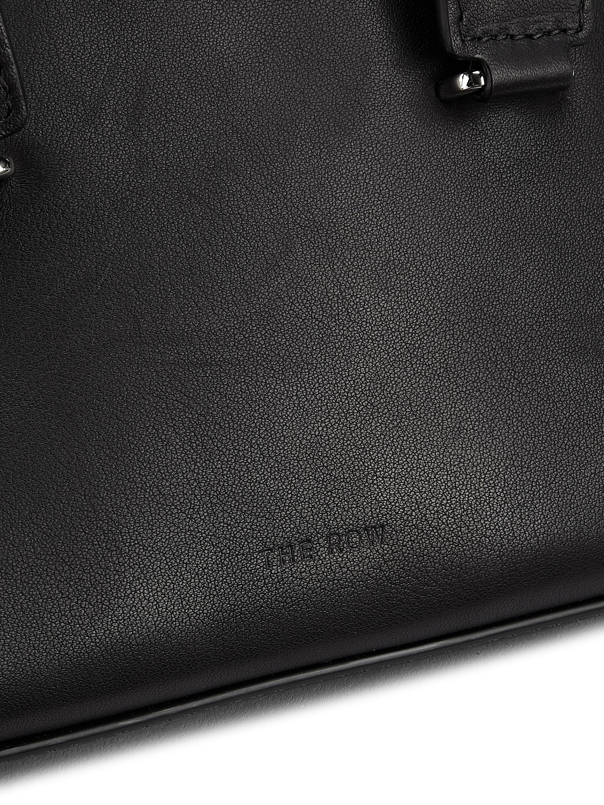 The Row Mini Devon Leather Top Handle Bag | Saks Fifth Avenue