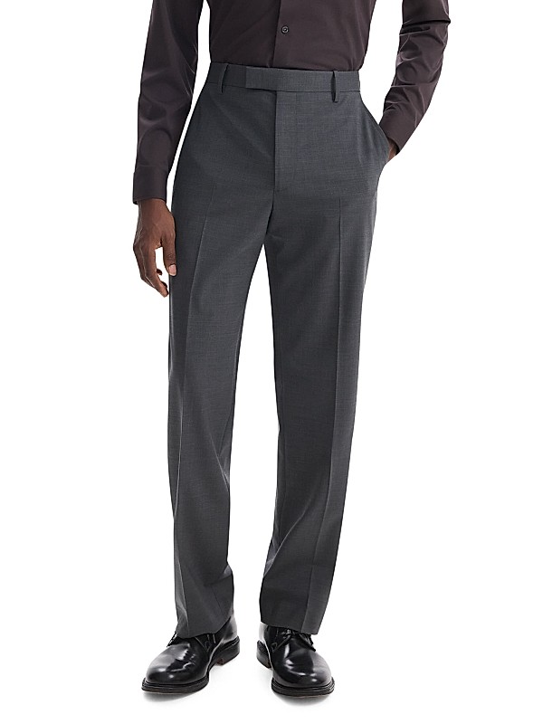 Shop Theory Stretch-Wool Straight-Leg Suit Pants | Saks Shop Theory Stretch-Wool Straight-Leg Suit Pants | Saks