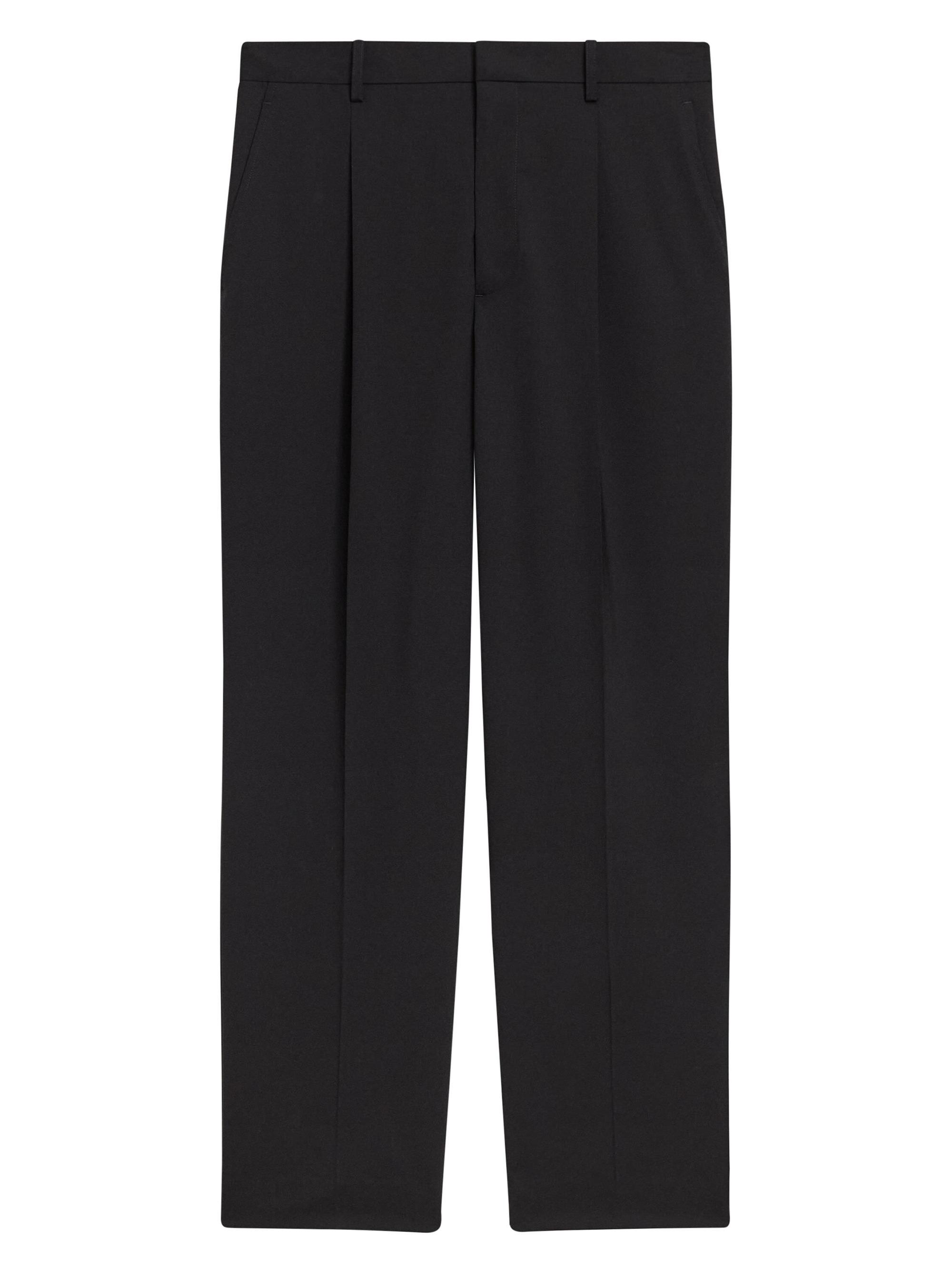 Theory Men's Relaxed Stretch-Wool Pants - Black
