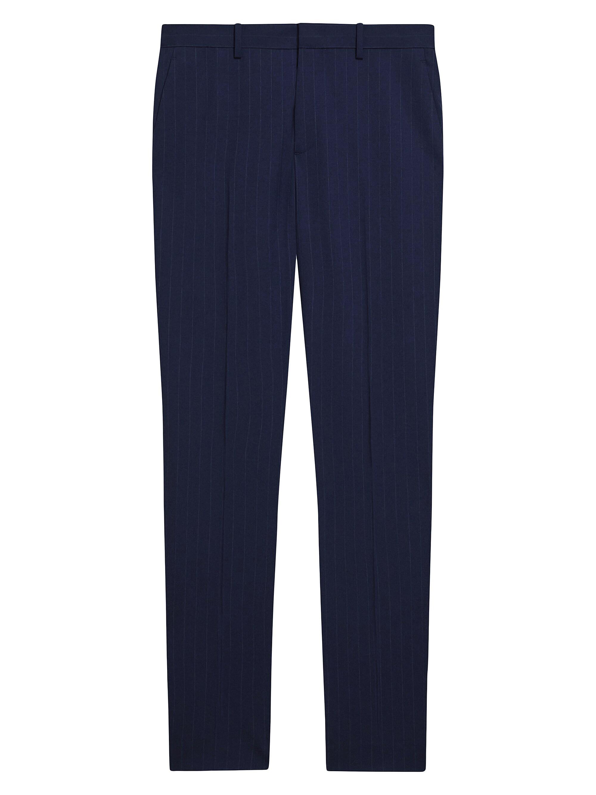 Theory Men's Mayer Pinstriped Wool-Blend Suit Pants - Navy