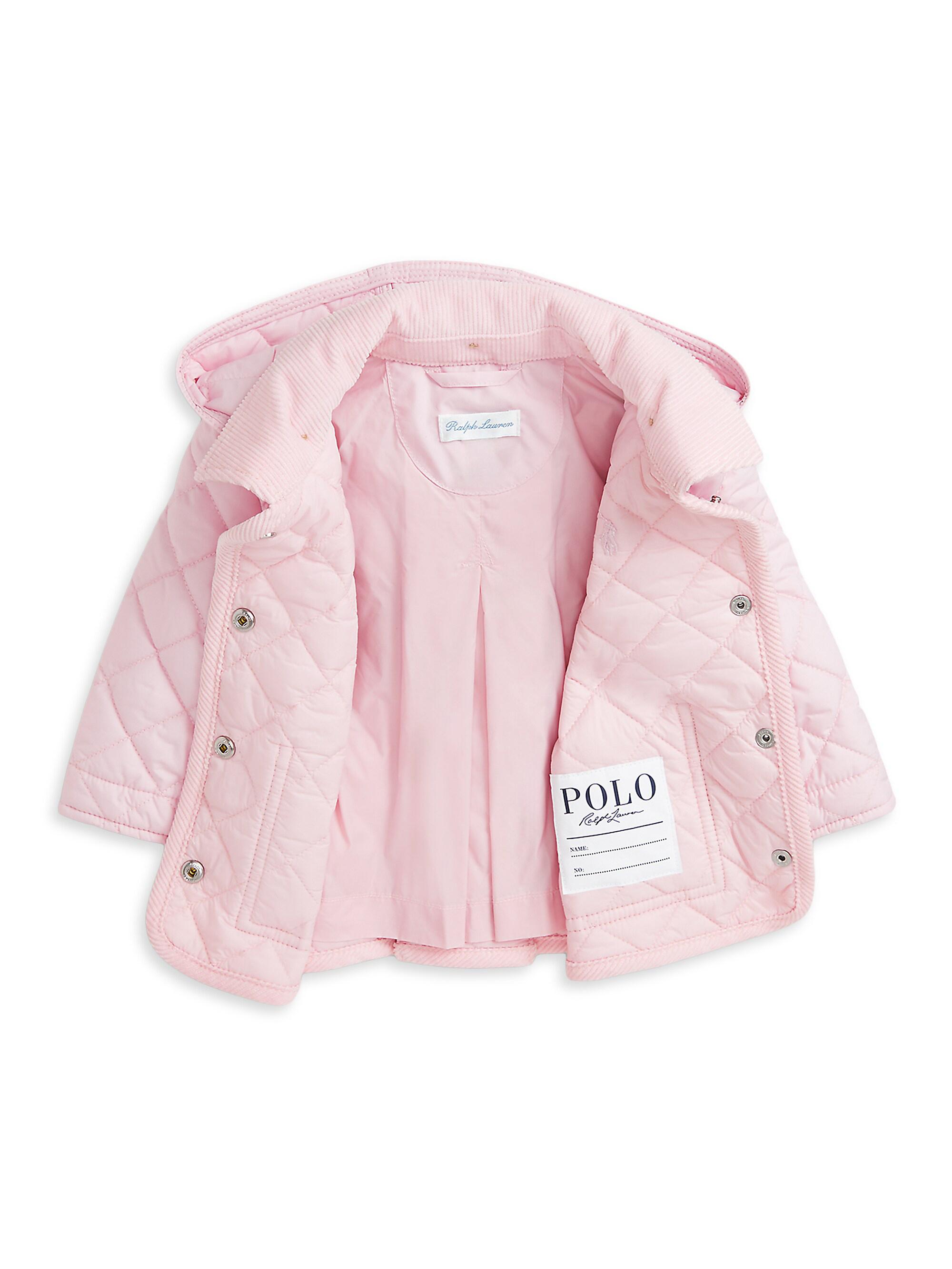 Baby Girl's ​Quilted Hooded Jacket