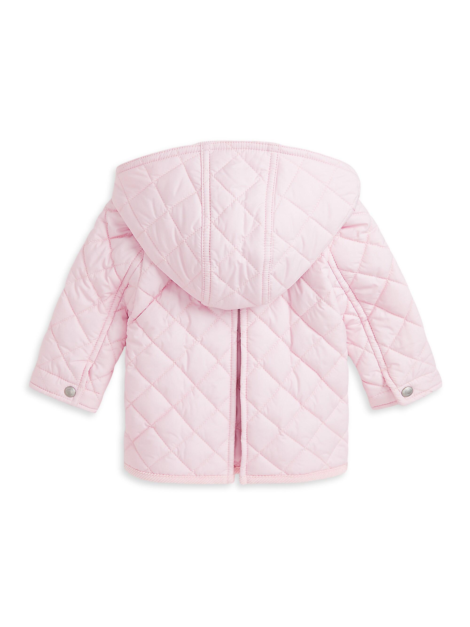 Baby Girl's ​Quilted Hooded Jacket