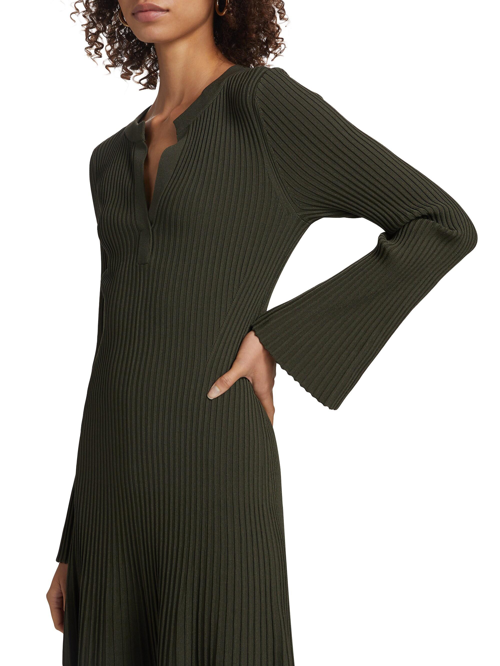 【新品タグ付】Navona Ribbed Knit Flare Dress Navona Ribbed Knit Flare Dress Fit & Flare Rib-Knit Maxi