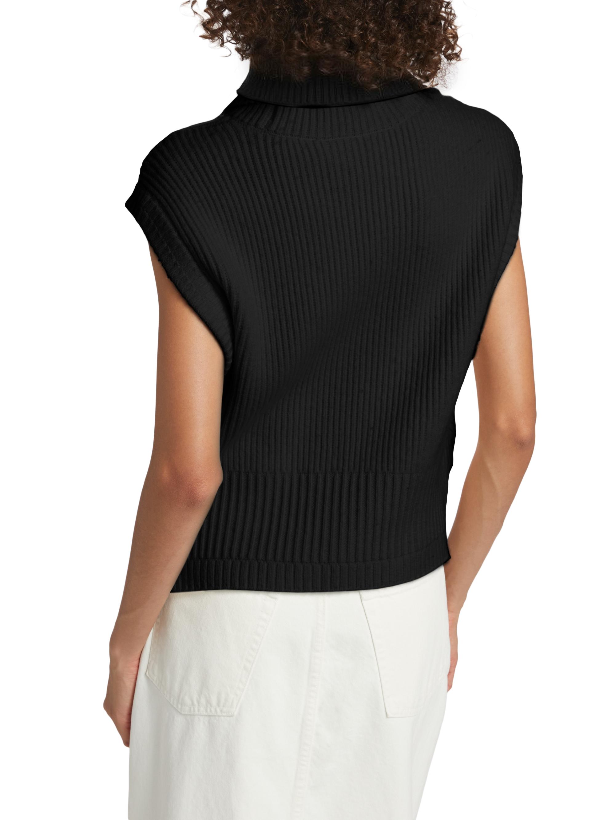 SIMKHAI Women's Maple Ribbed Sleeveless Top - Black | Thumbnail 5