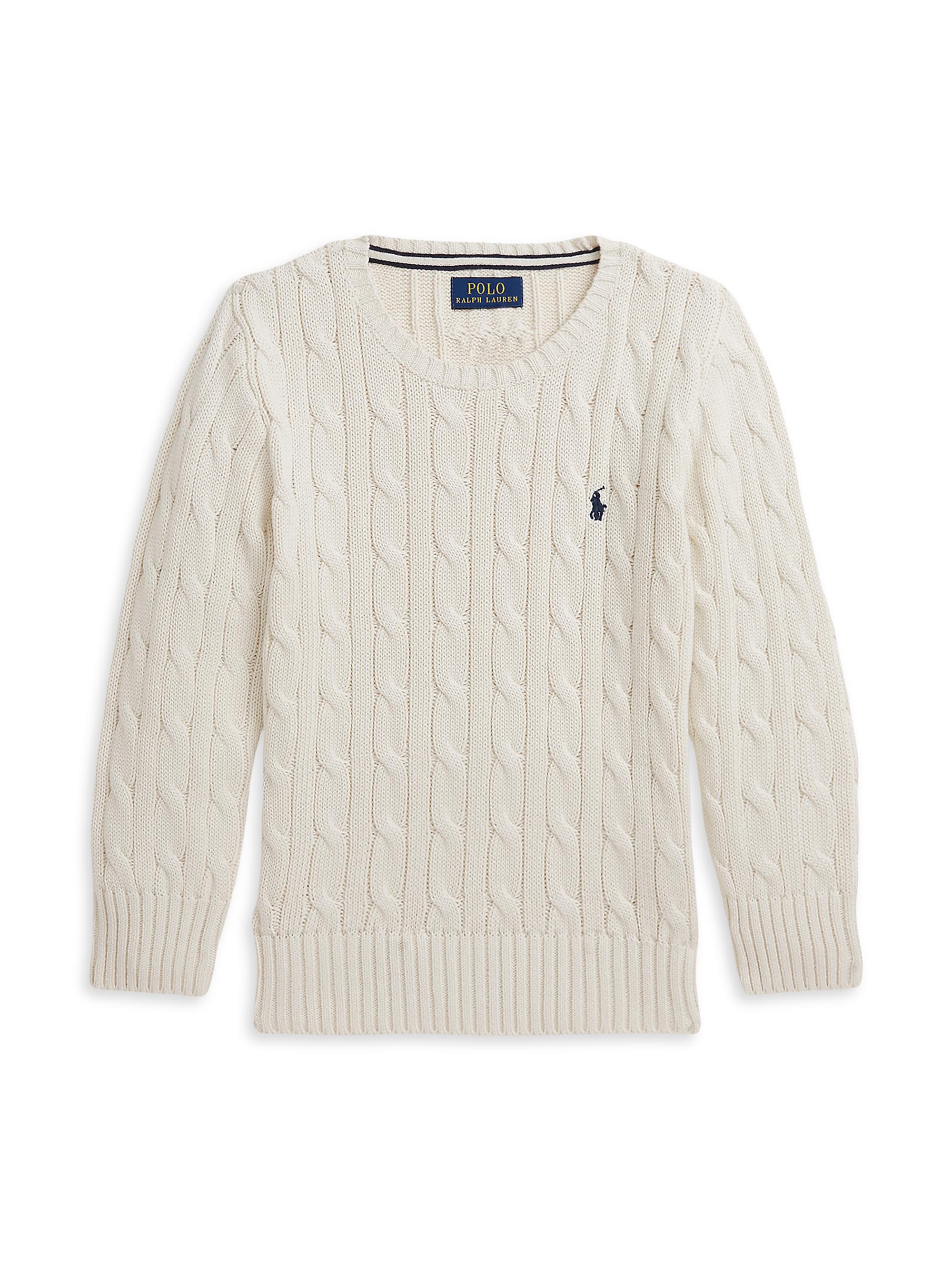 Polo Ralph Lauren Little Boy's & Boy's Cable-Knit Crewneck Sweater - Andover Cream