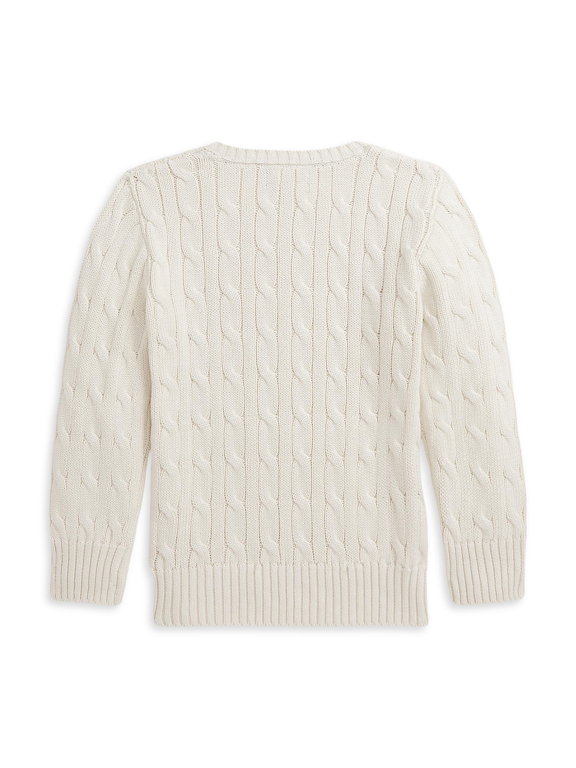 Polo Ralph Lauren Little Boy's & Boy's Cable-Knit Crewneck Sweater - Andover Cream | Thumbnail 2
