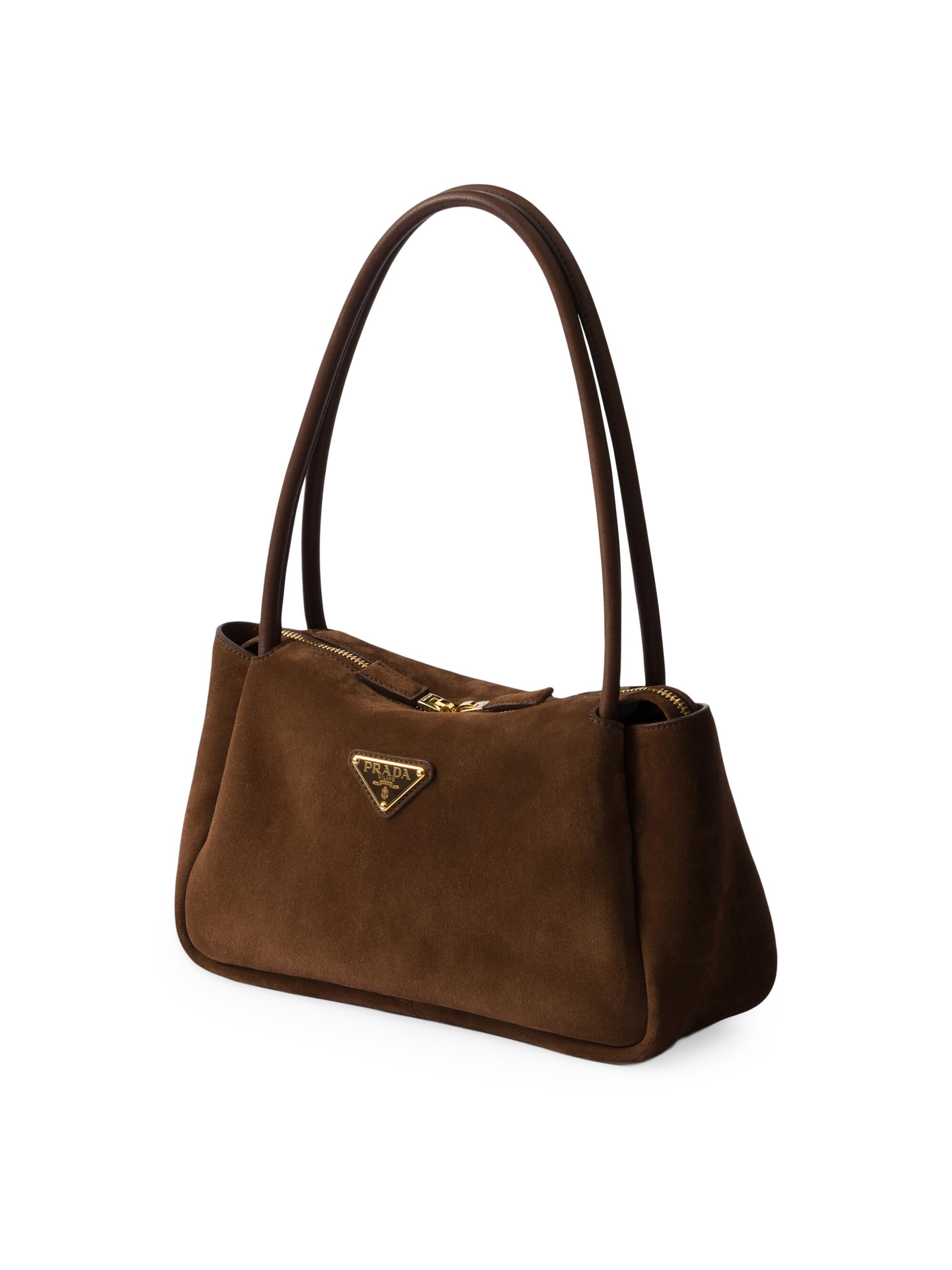 Prada Medium Suede Shoulder Bag | Saks Fifth Avenue