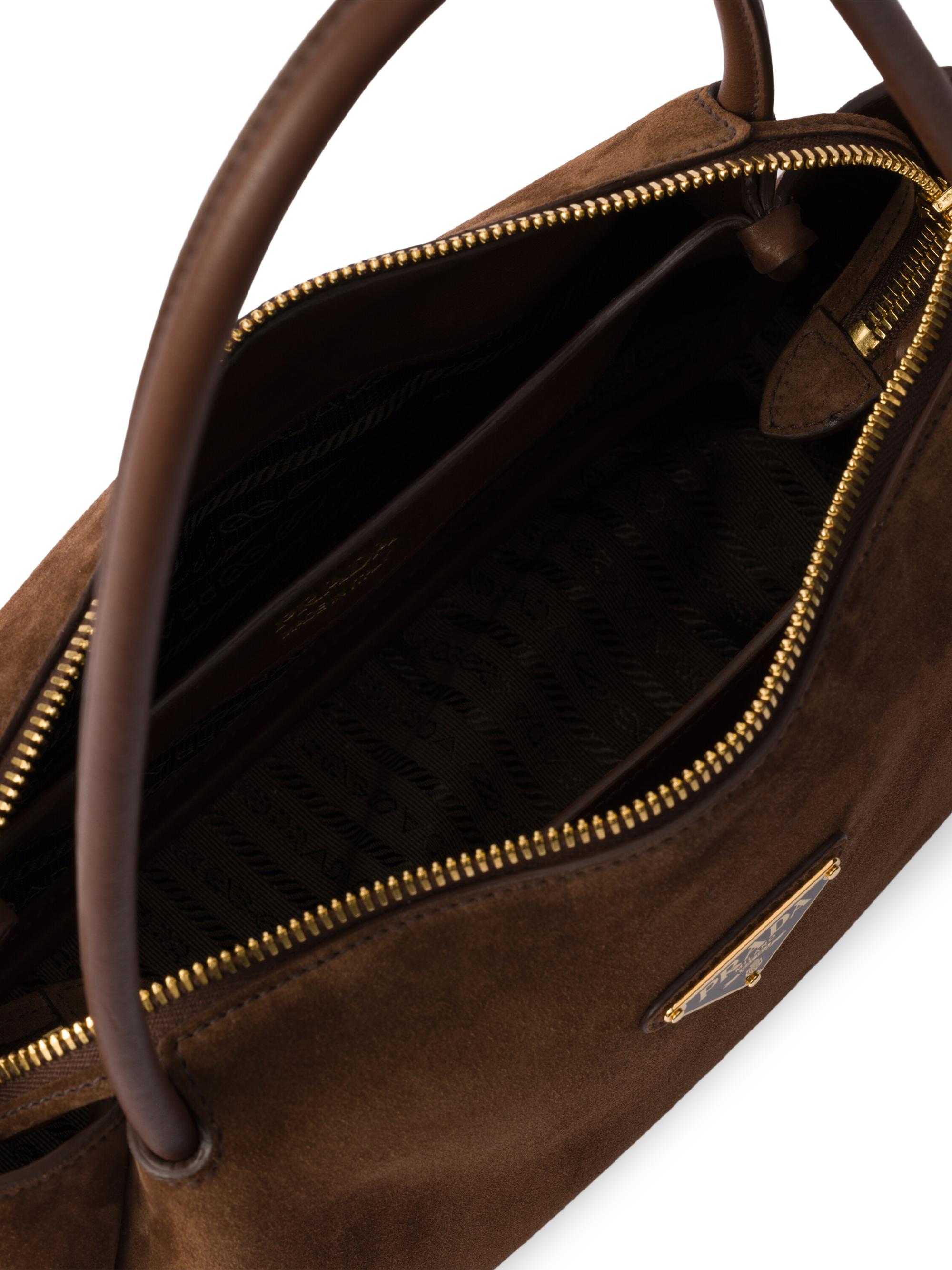 Prada Medium Suede Shoulder Bag | Saks Fifth Avenue