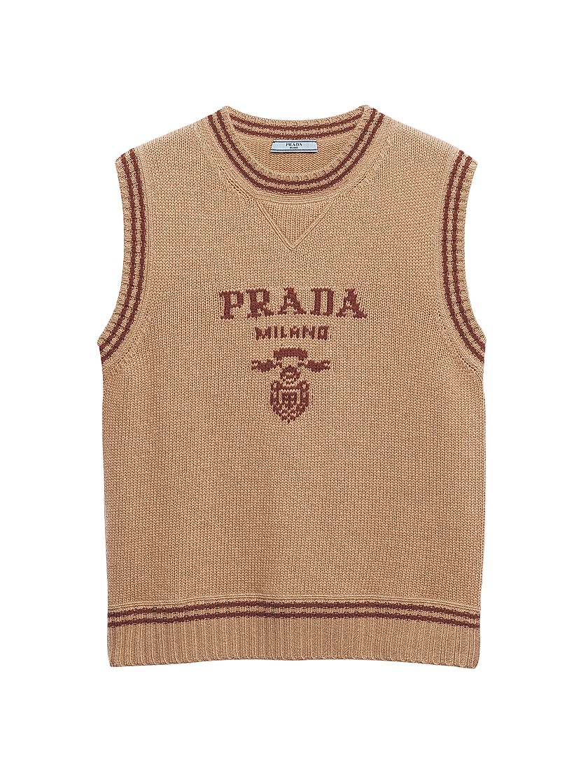 Shop Prada Wool and Cashmere Sweater Vest | Saks Fifth Avenue Shop Prada Wool and Cashmere Sweater Vest | Saks Fifth Avenue