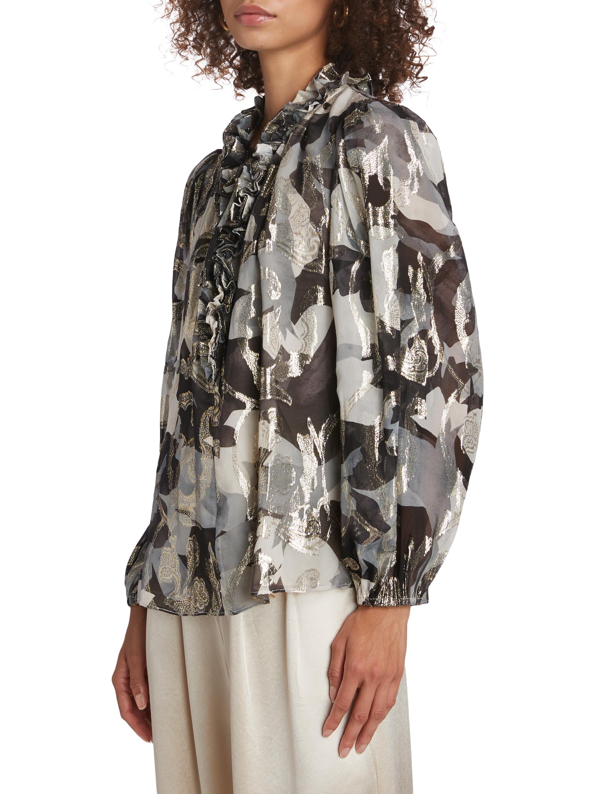 Top Sans Manches Kobi Halperin Carine - Soie à Motifs Floraux - Taille XS - Neuf Avec étiquettes