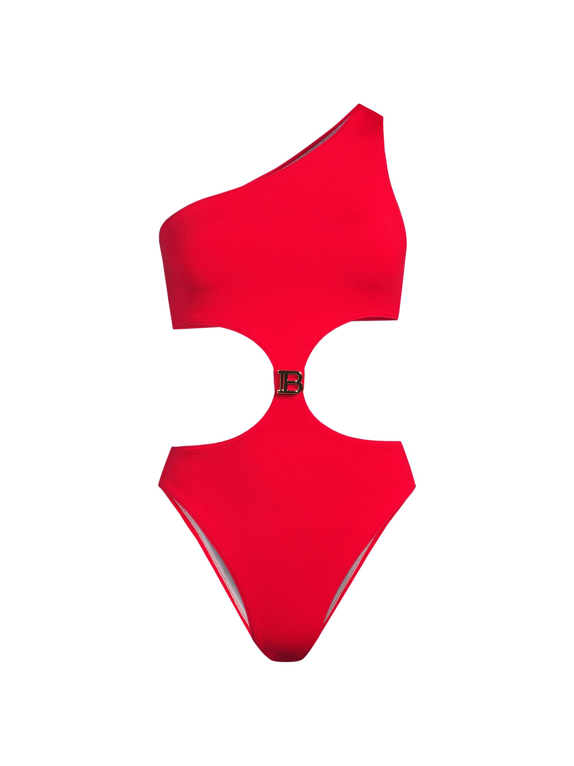 Balmain Women's B. Metal Trikini Swimsuit - Red
