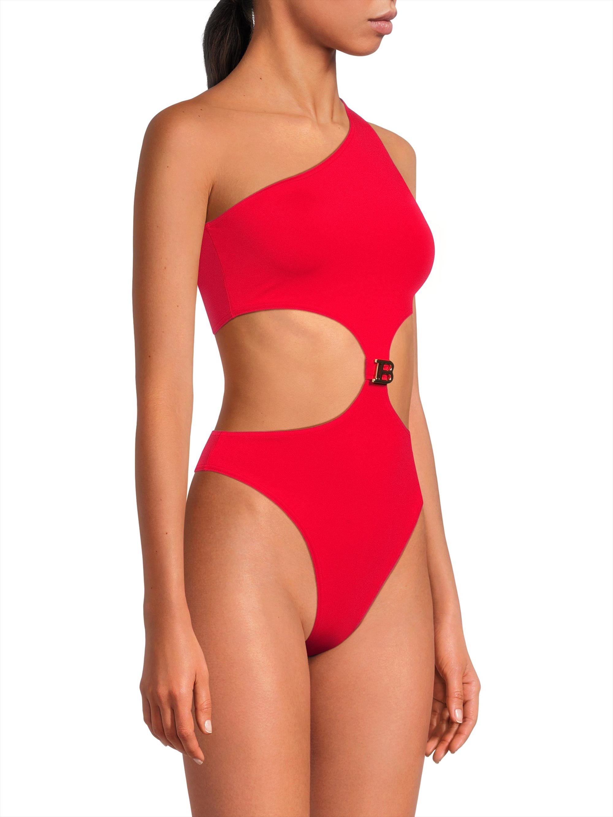 BALMAIN ワンピース バルマン ナイロン 水着 40 ゴールド BALMAIN ワンピース バルマン ナイロン 水着 40 ゴールド