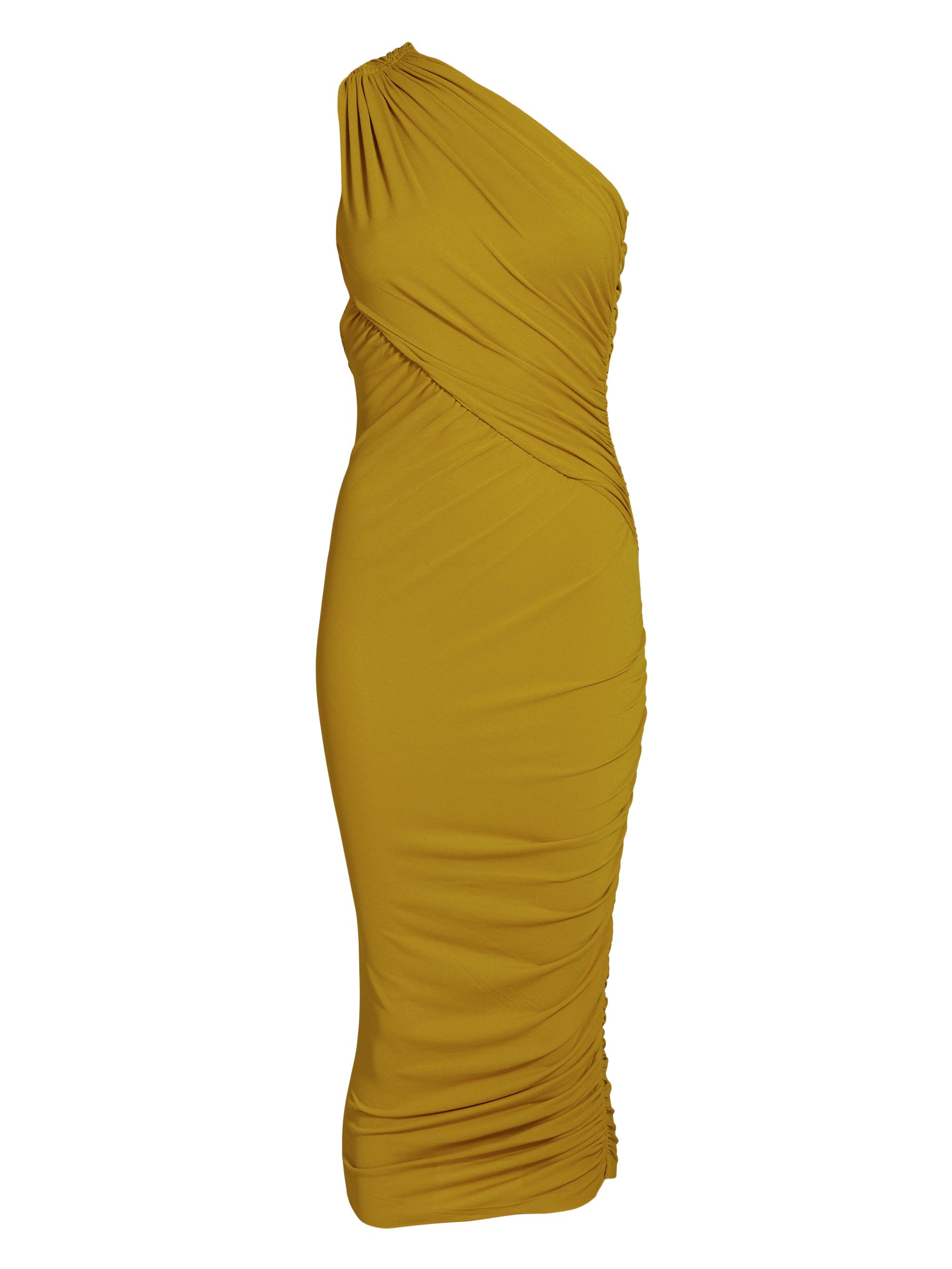 Rick Owens Women's Amira Gathered One-Shoulder Midi-Dress - Acid