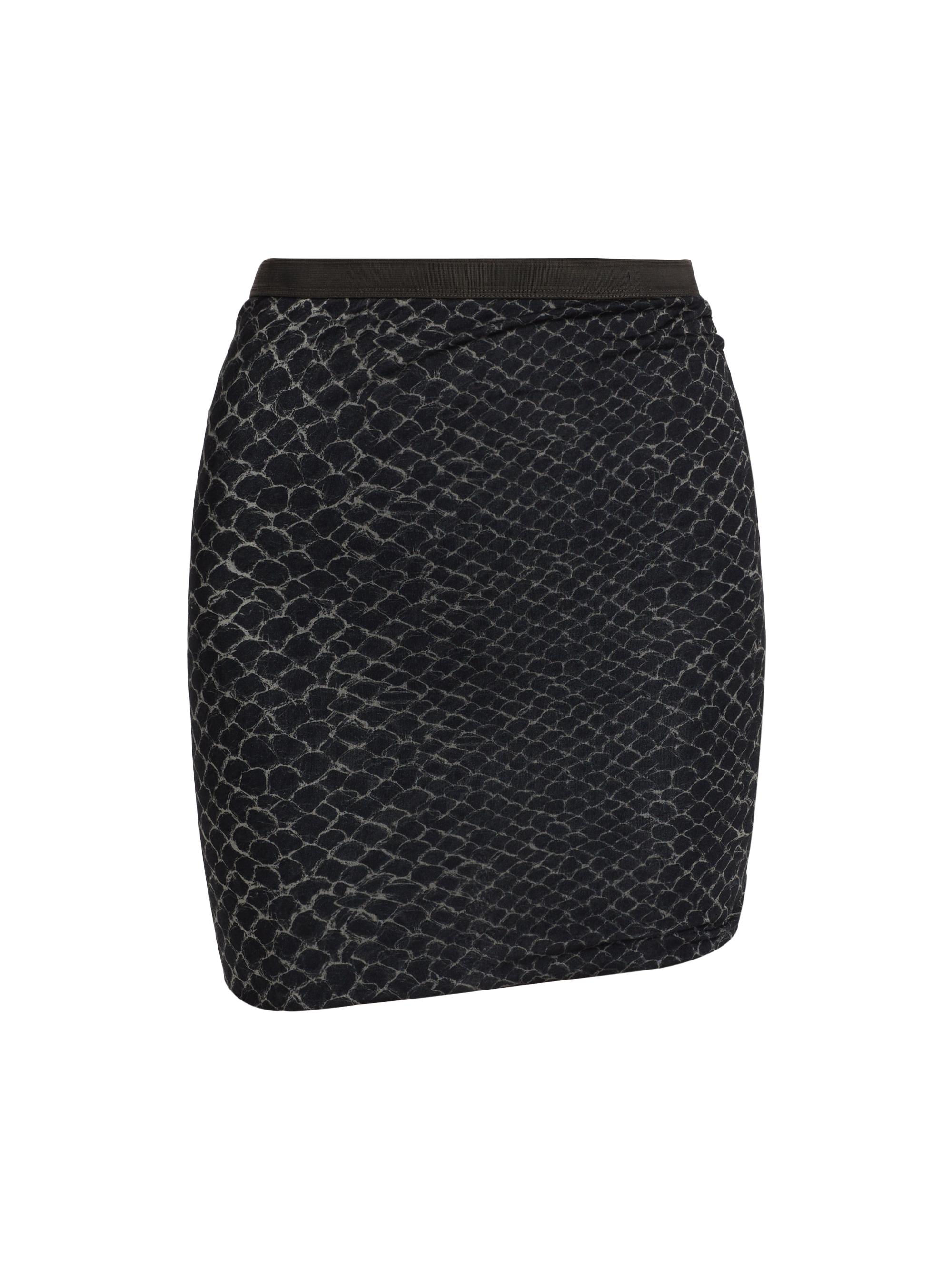 Rick Owens Women's Gonna Jade Crocodile Miniskirt - Black Pearl