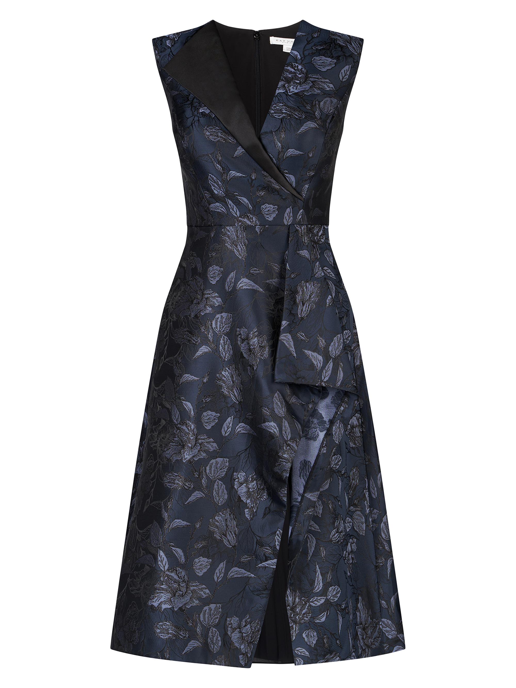 ワンピース Floral Jacquard Camisole Dress - navy Floral Jacquard Camisole Dress - navy - メルカリ