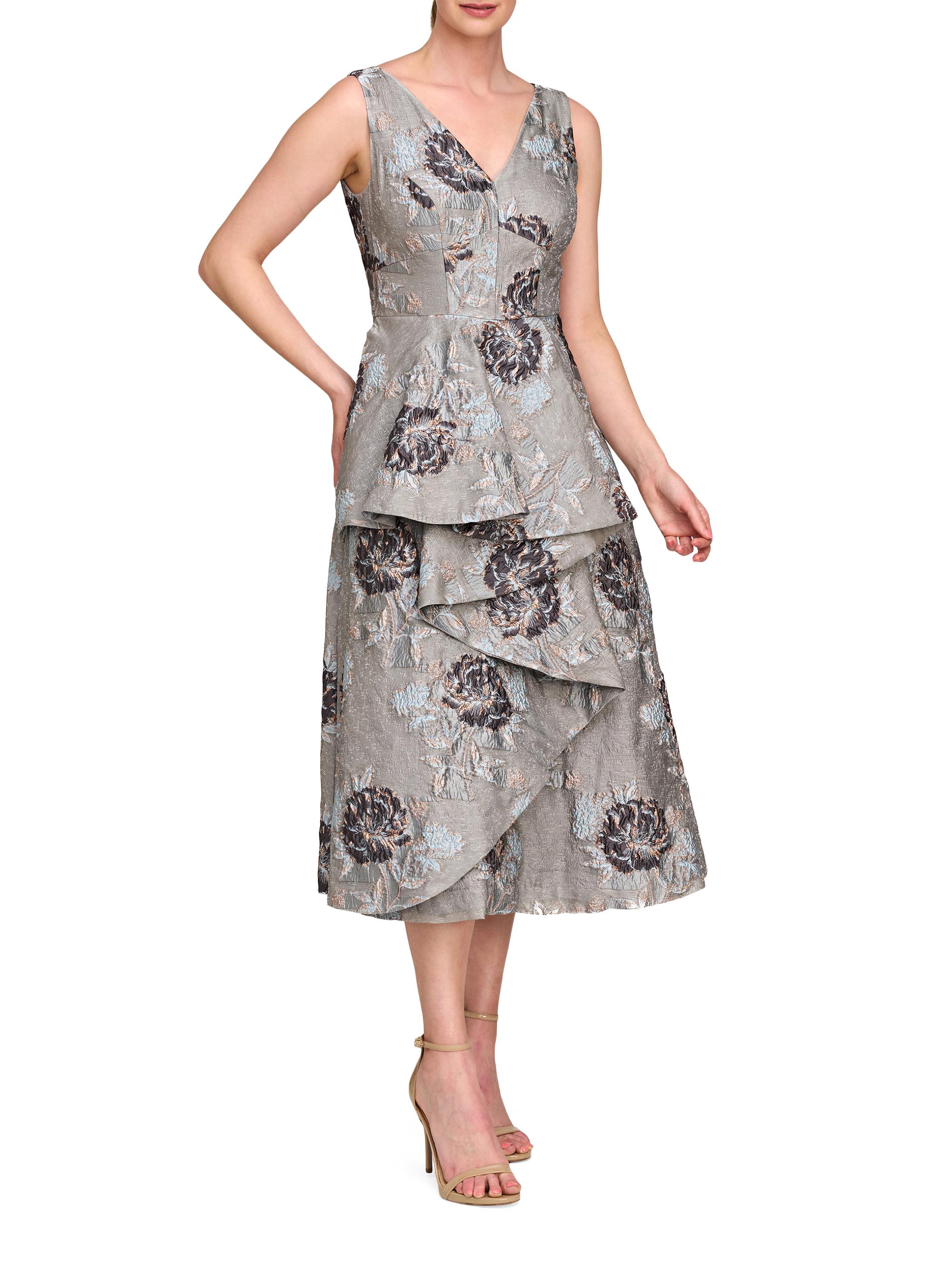 Kay Unger Elsie Floral Drape Cocktail Dress | Saks Fifth Avenue