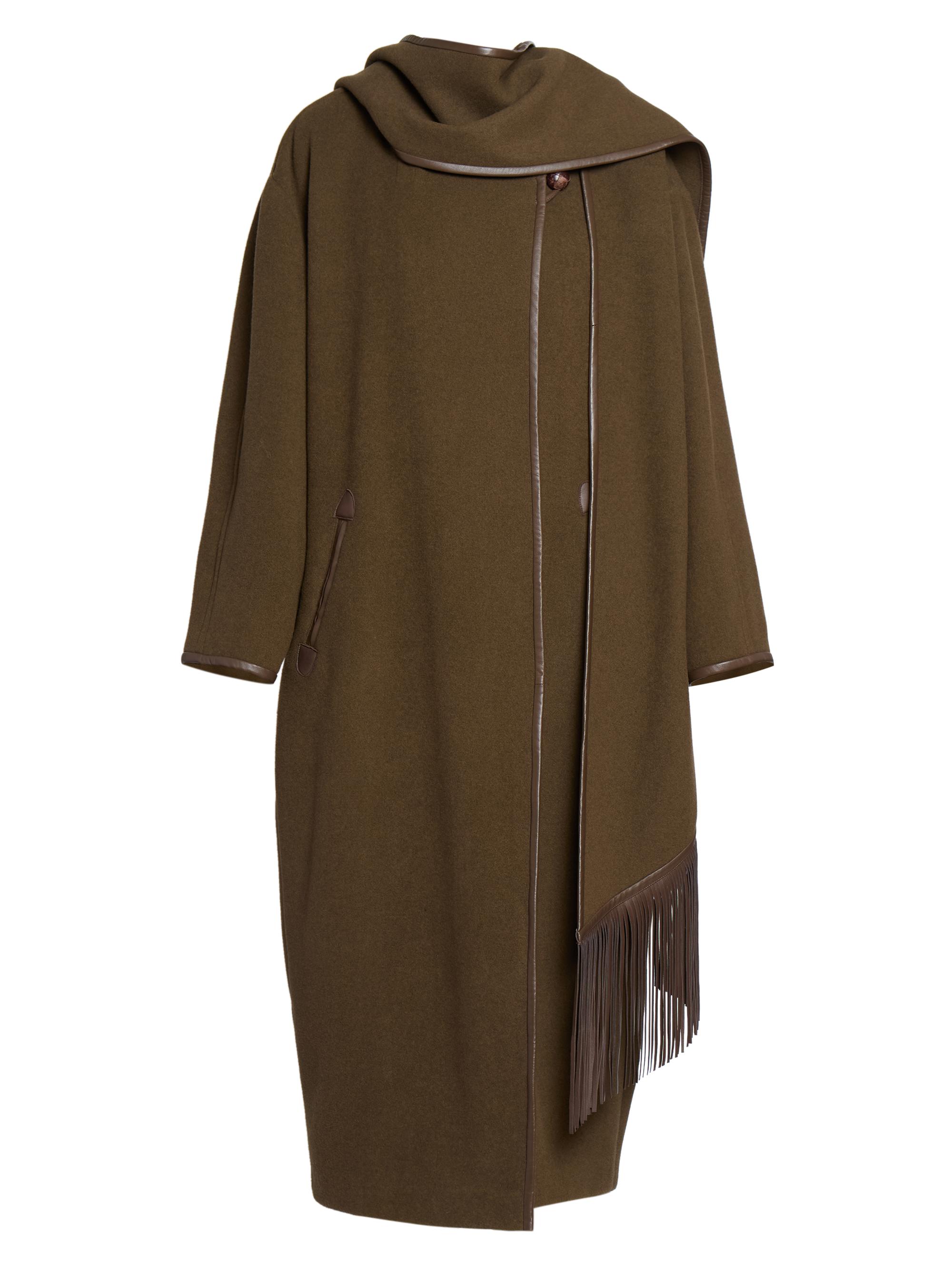 Isabel Marant Women's Irvana Virgin Wool-Blend Hooded Coat - Bronze