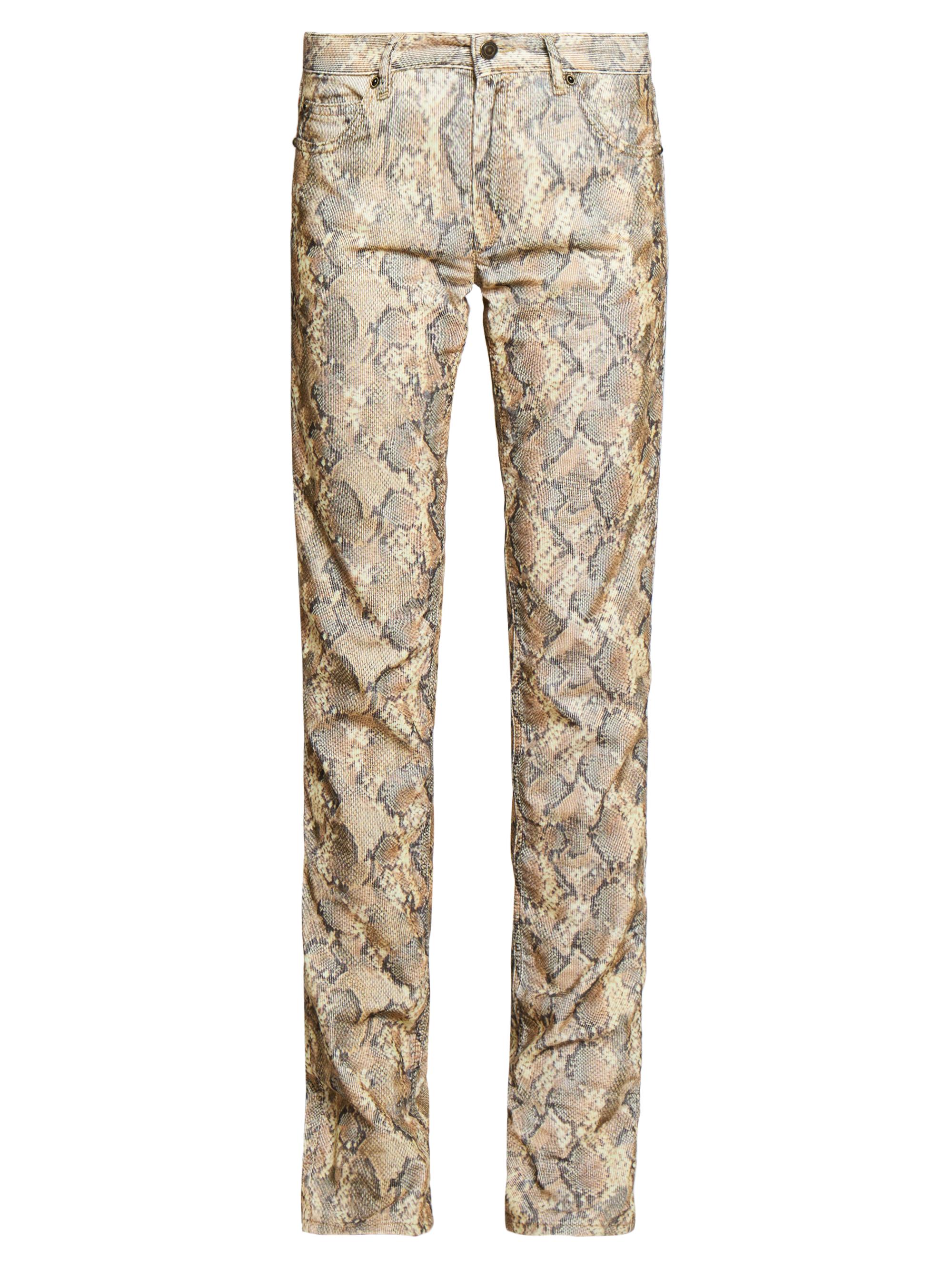 Isabel Marant Women's Ferni Snake Straight-Leg Jeans - Sand