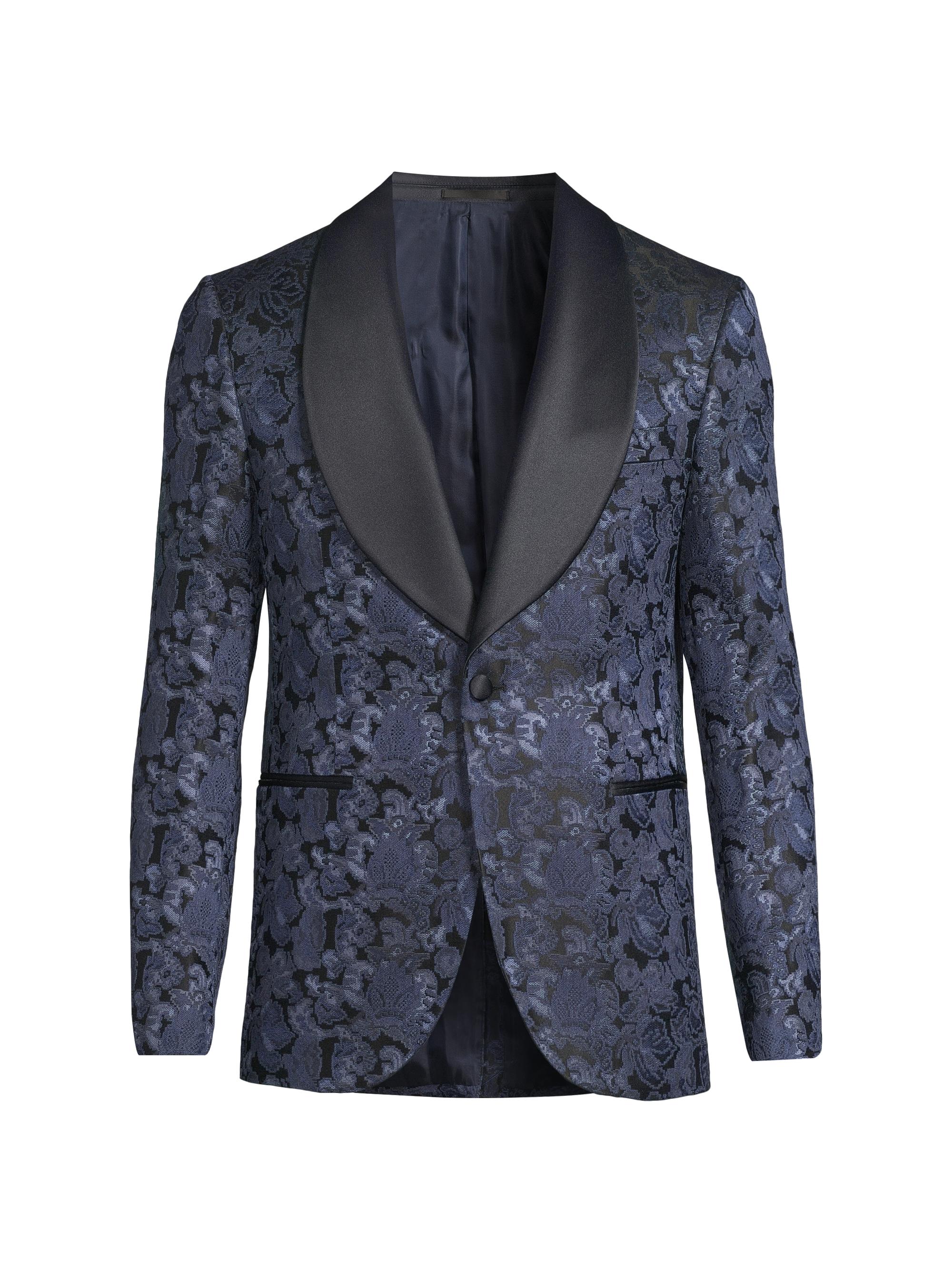 Pal Zileri Men's Novel Smoking Jacket - Navy