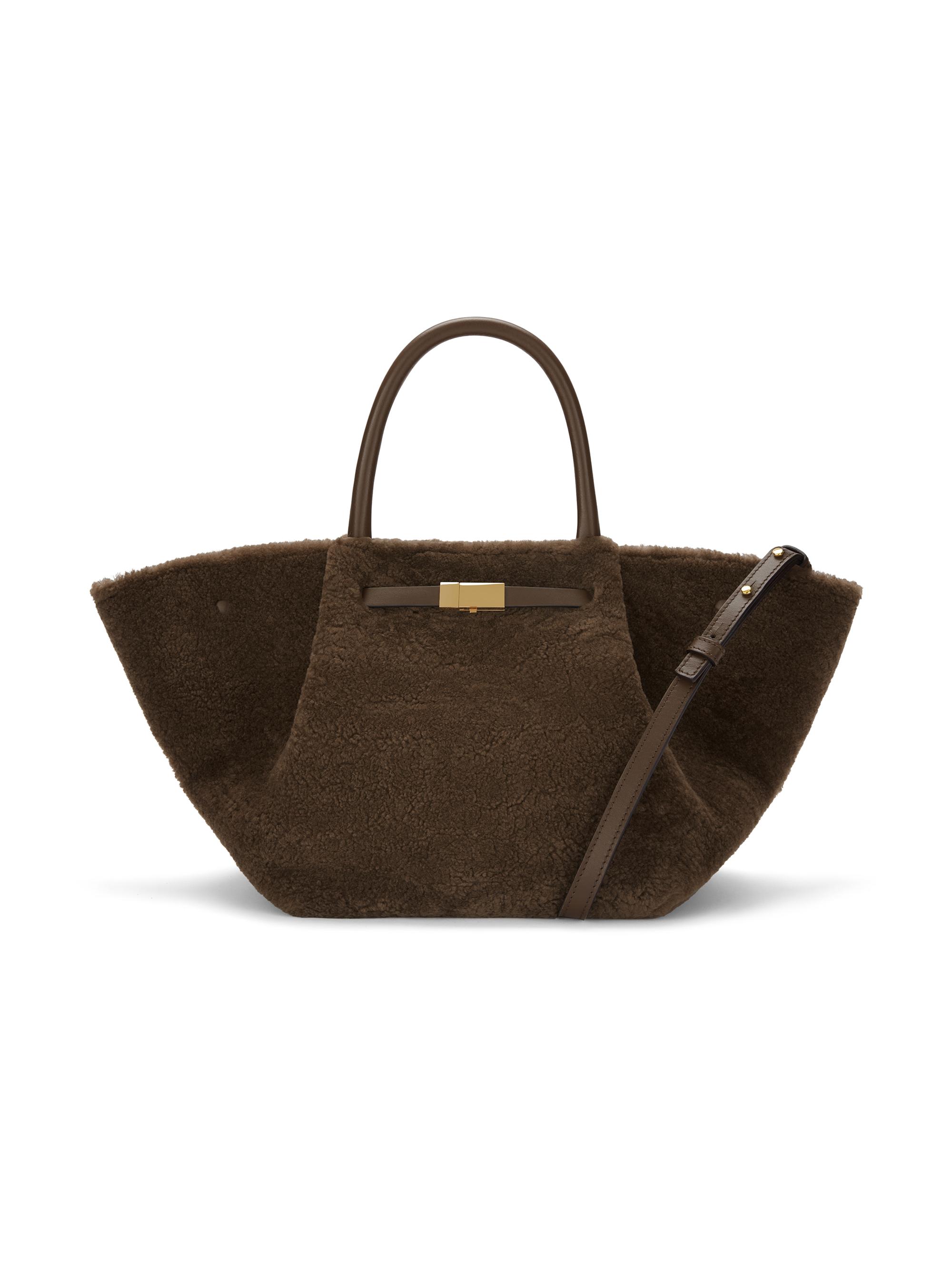 DeMellier Women's Midi New York Shearling Tote Bag - Mocha