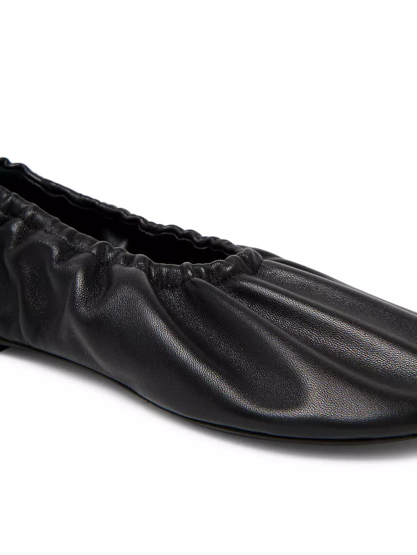 Shop Jil Sander Leather Ballerina Flats | Saks Fifth Avenue Shop Jil Sander Leather Ballerina Flats | Saks Fifth Avenue