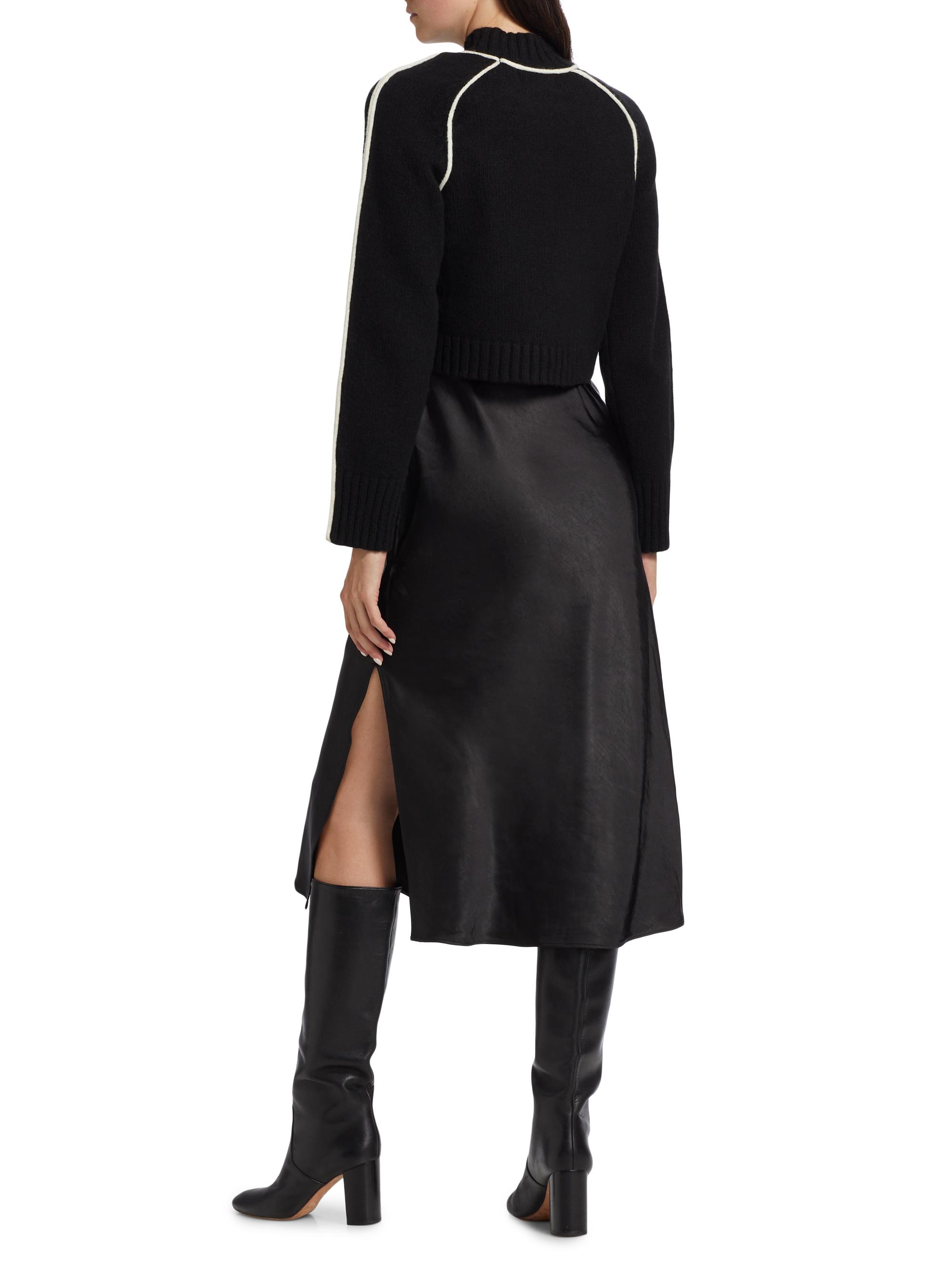 Crewneck Combo Midi-Dress