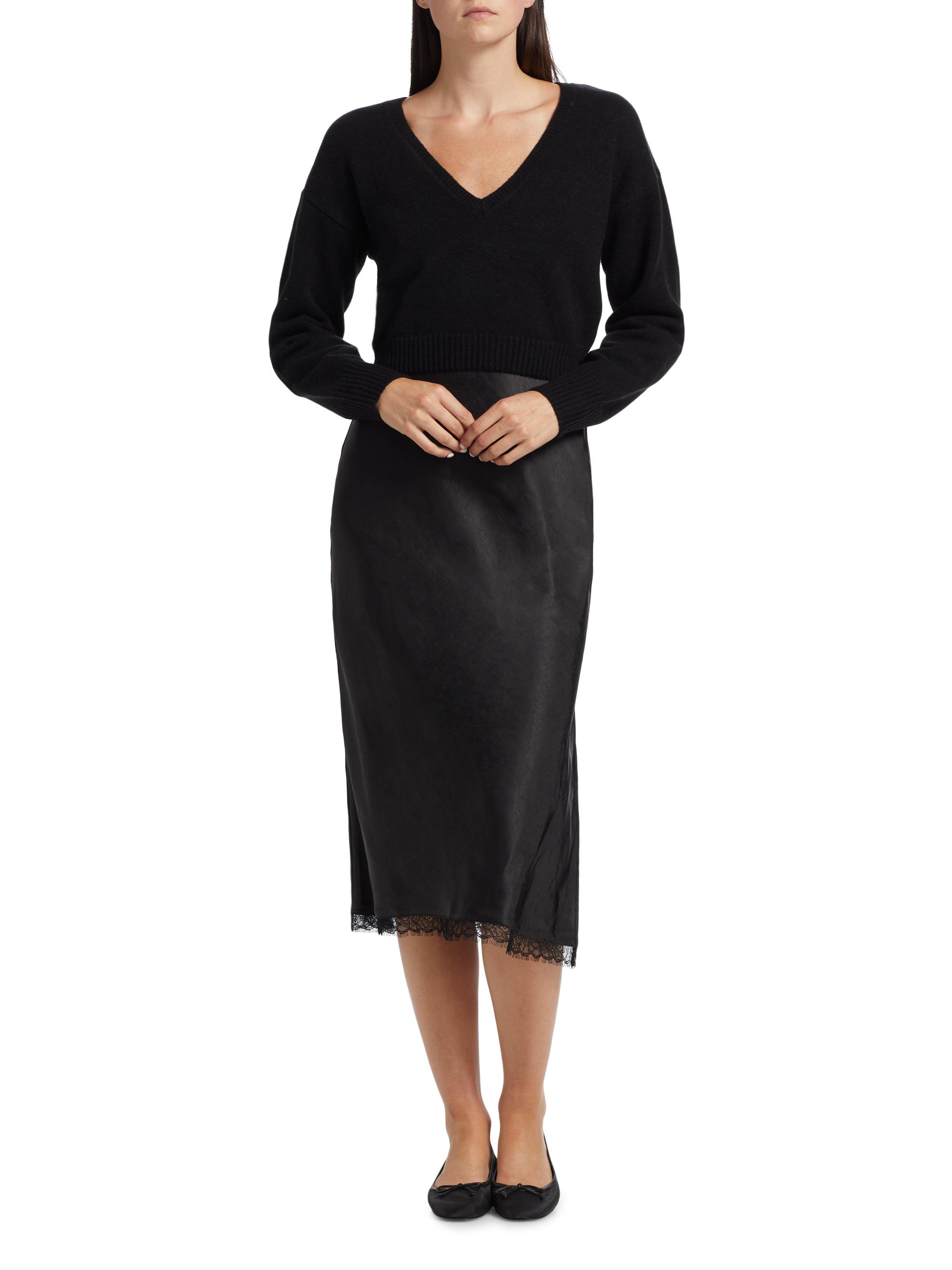 dh New York Mis Pieced Layered Midi-Dress | Saks Fifth Avenue