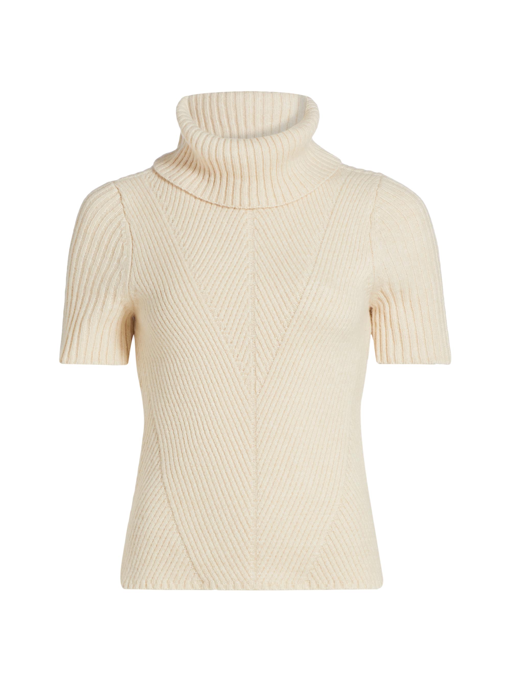 dh New York Women's Mimi Ribbed Wool-Blend Top - Sand