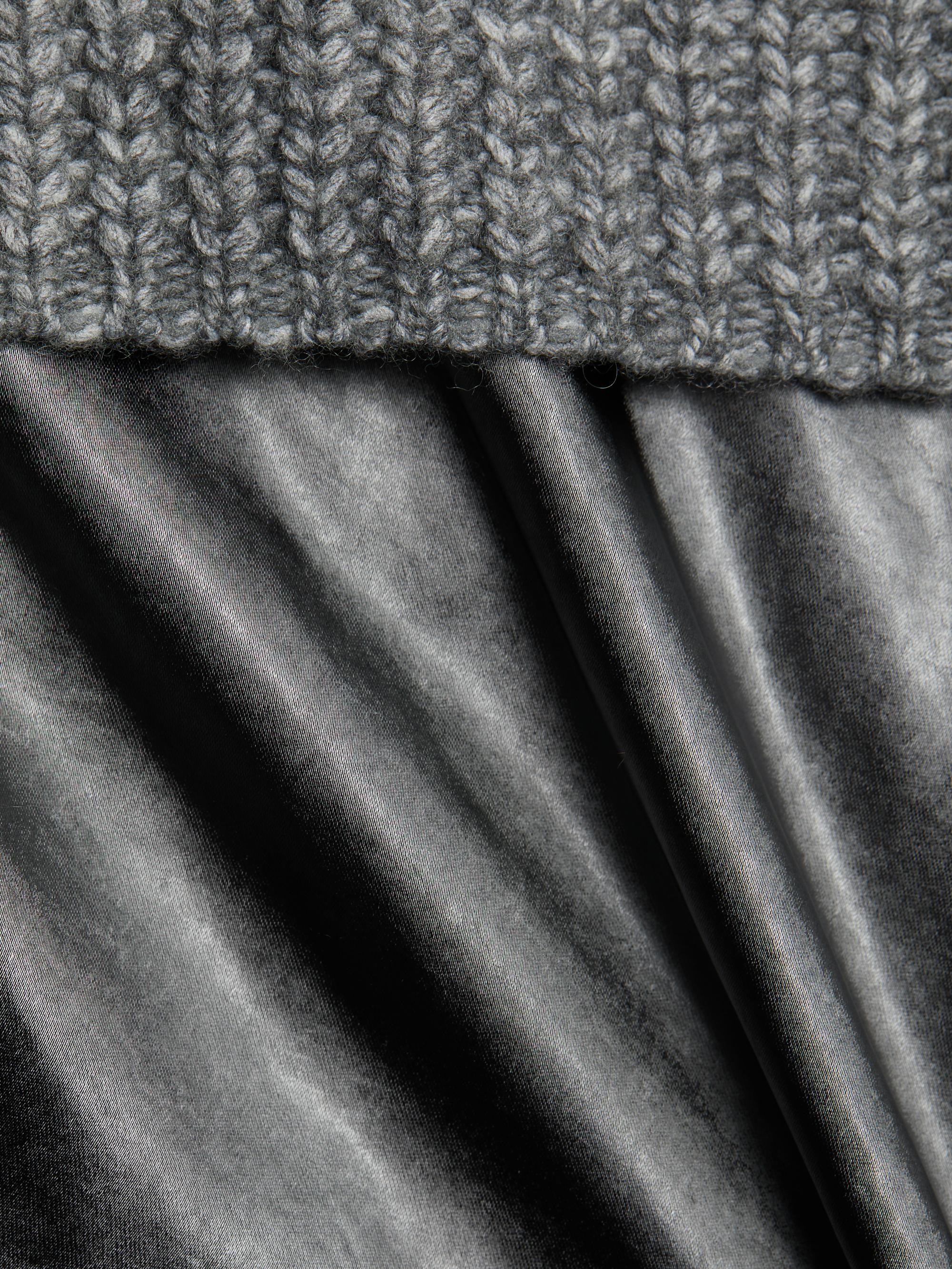 dh new york kaz wool-blend layered midi-dress dh New York Kaz Wool-Blend Layered Midi-Dress