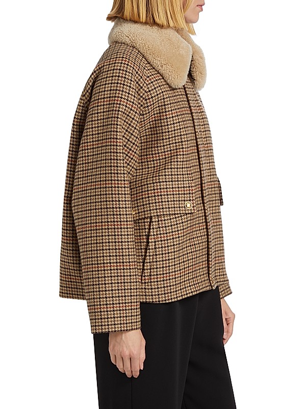 Shop Nili Lotan Apolin Check Wool & Cotton-Blend Parka Shop Nili Lotan Apolin Check Wool & Cotton-Blend Parka