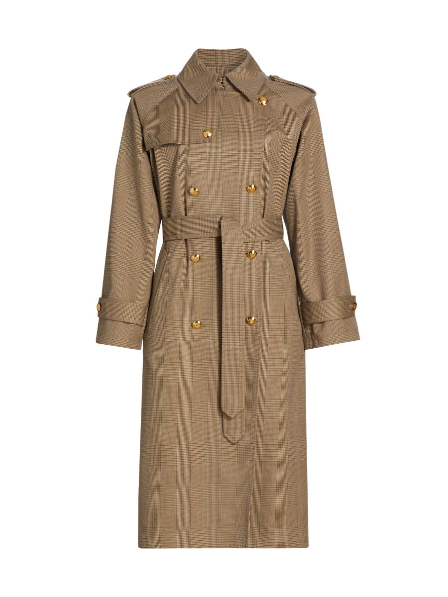 Nili Lotan Toussaint Cotton Double-Breasted Trench Coat