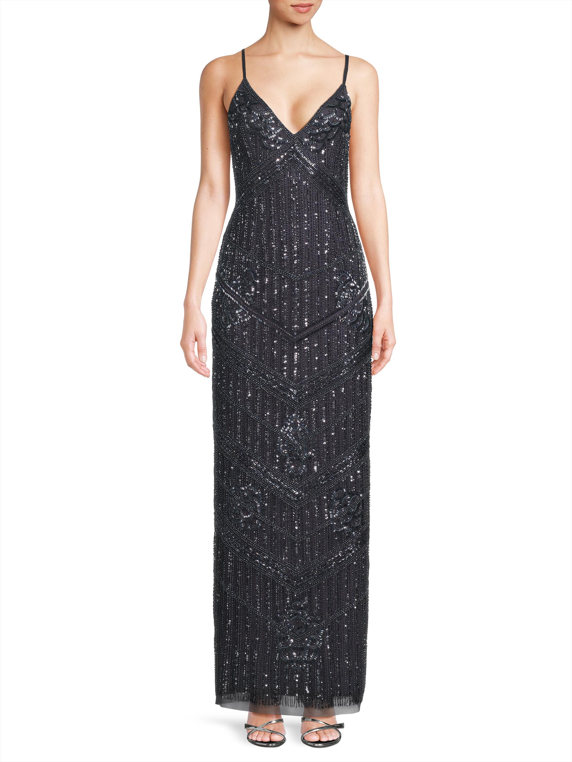 Aidan Mattox Embellished Tulle Sleeveless Gown | Saks Fifth Avenue