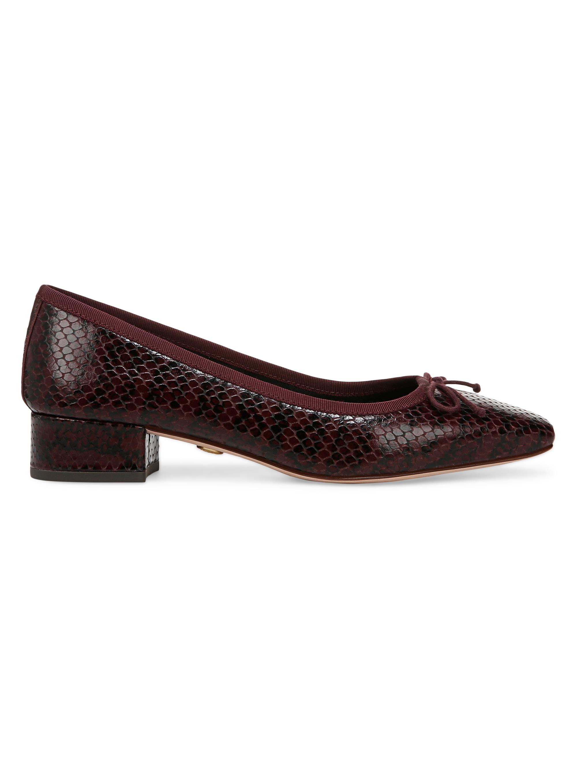 Veronica Beard Women's Cecile 25MM Leather Pumps - Wine