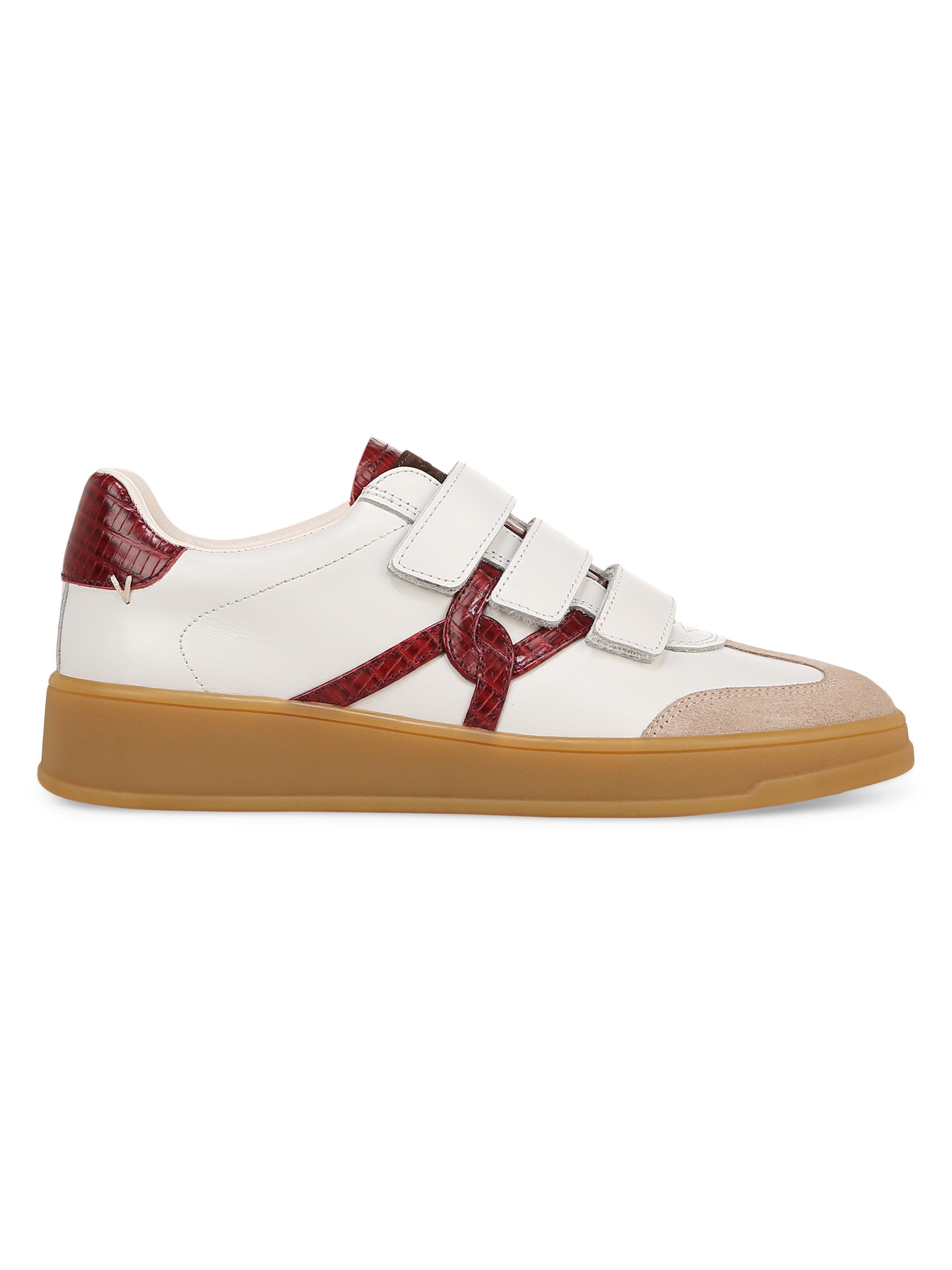 Veronica Beard Women's Reagan Leather Low-Top Sneakers - Espresso