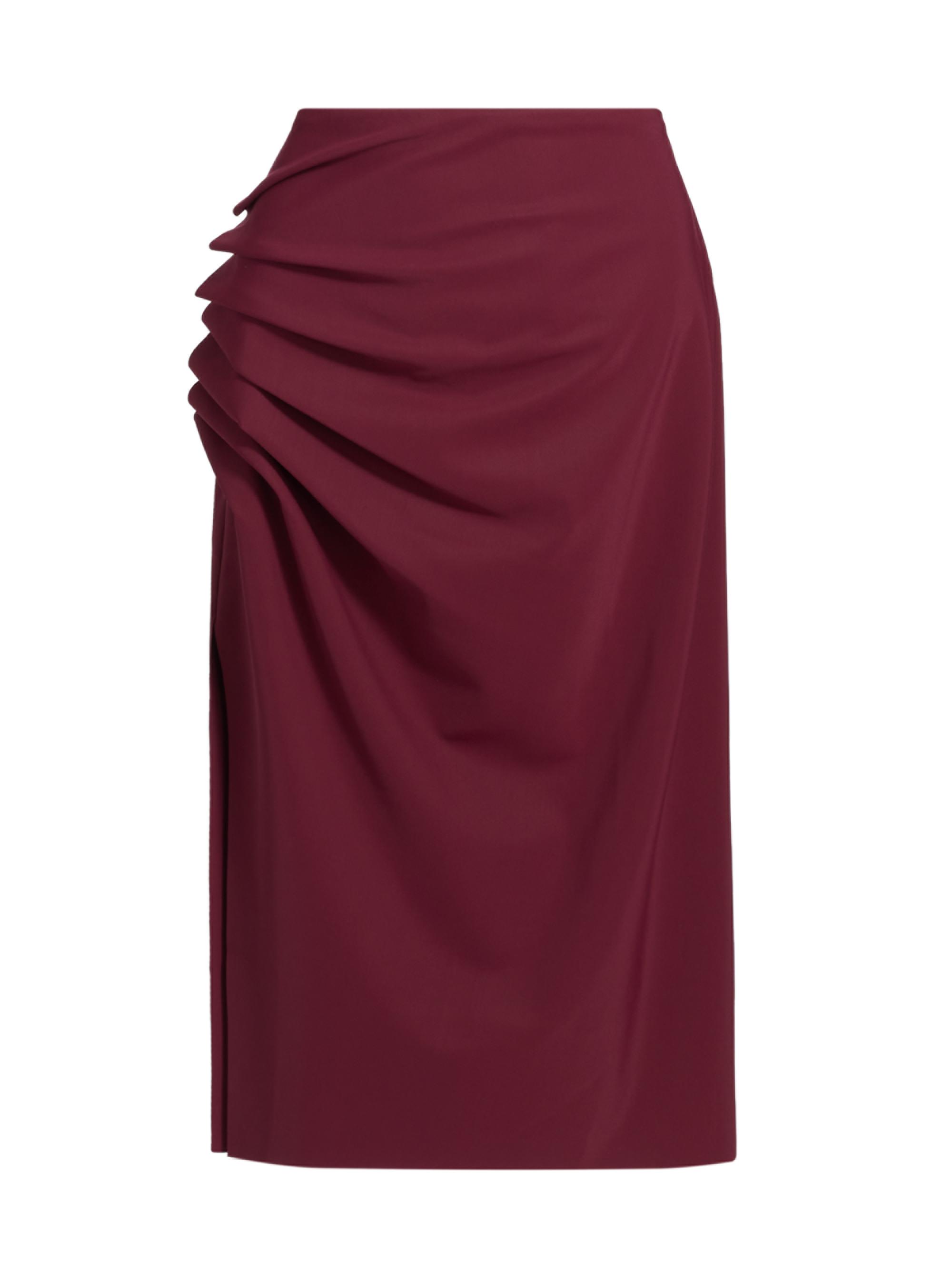 Chiara Boni La Petite Robe Women's Efeso Pleated Ruffle Midi-Skirt - Mahogany