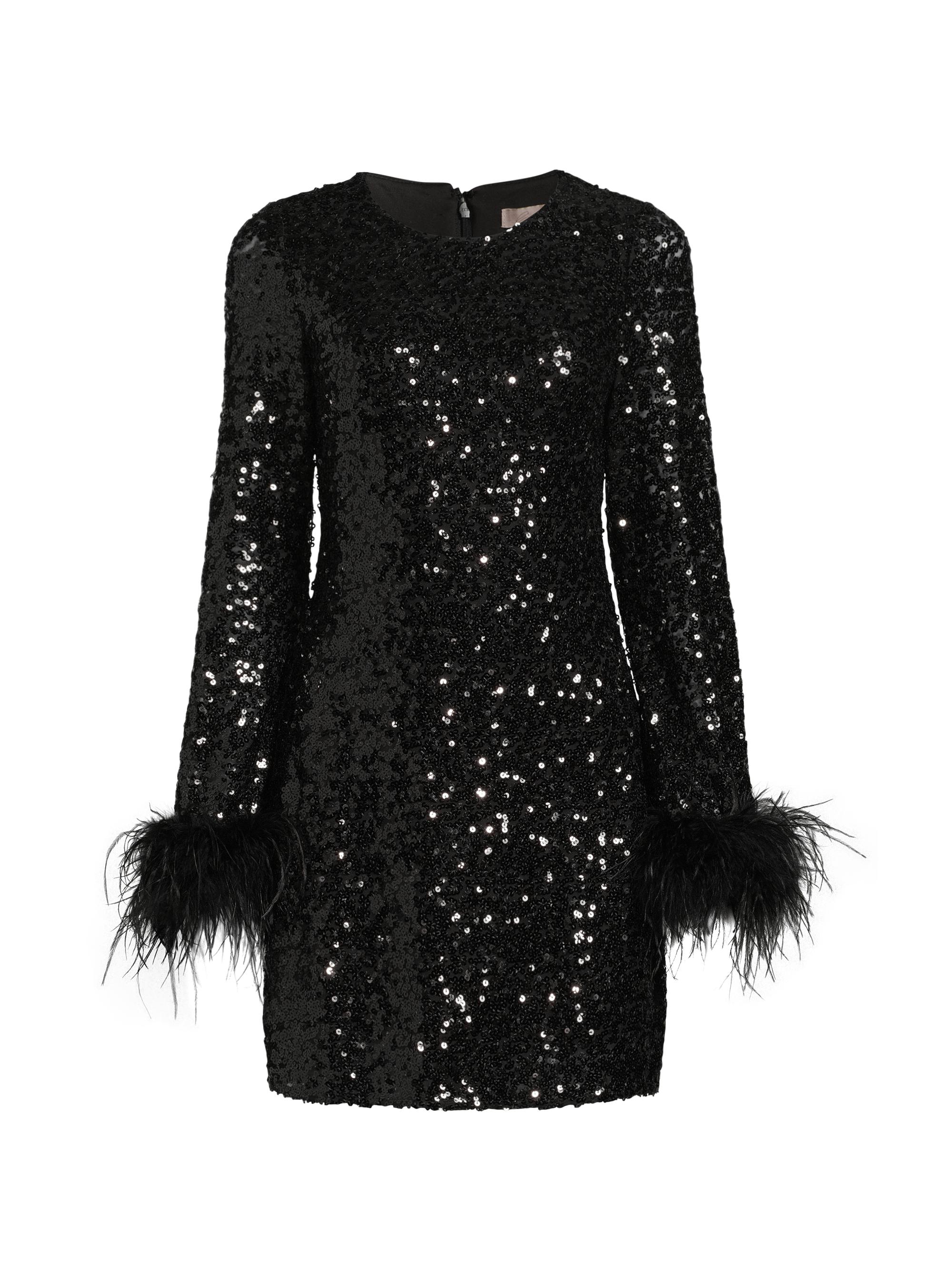 Hutch Women's Aria Embellished Sequined Minidress - Black
